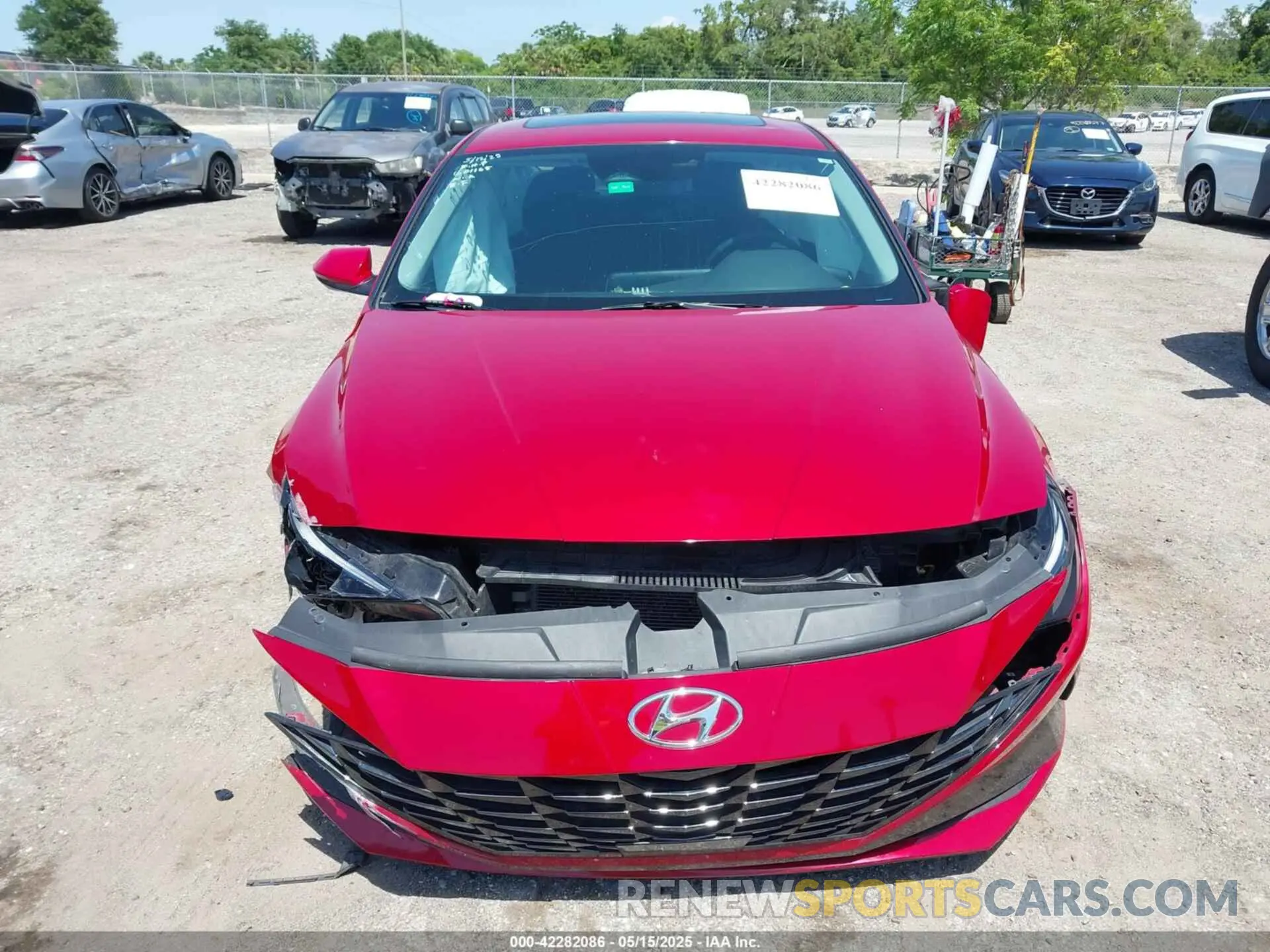 12 fotografías del automóvil dañado KMHLN4AJ7PU047487 HYUNDAI ELANTRA HYBRID 2023