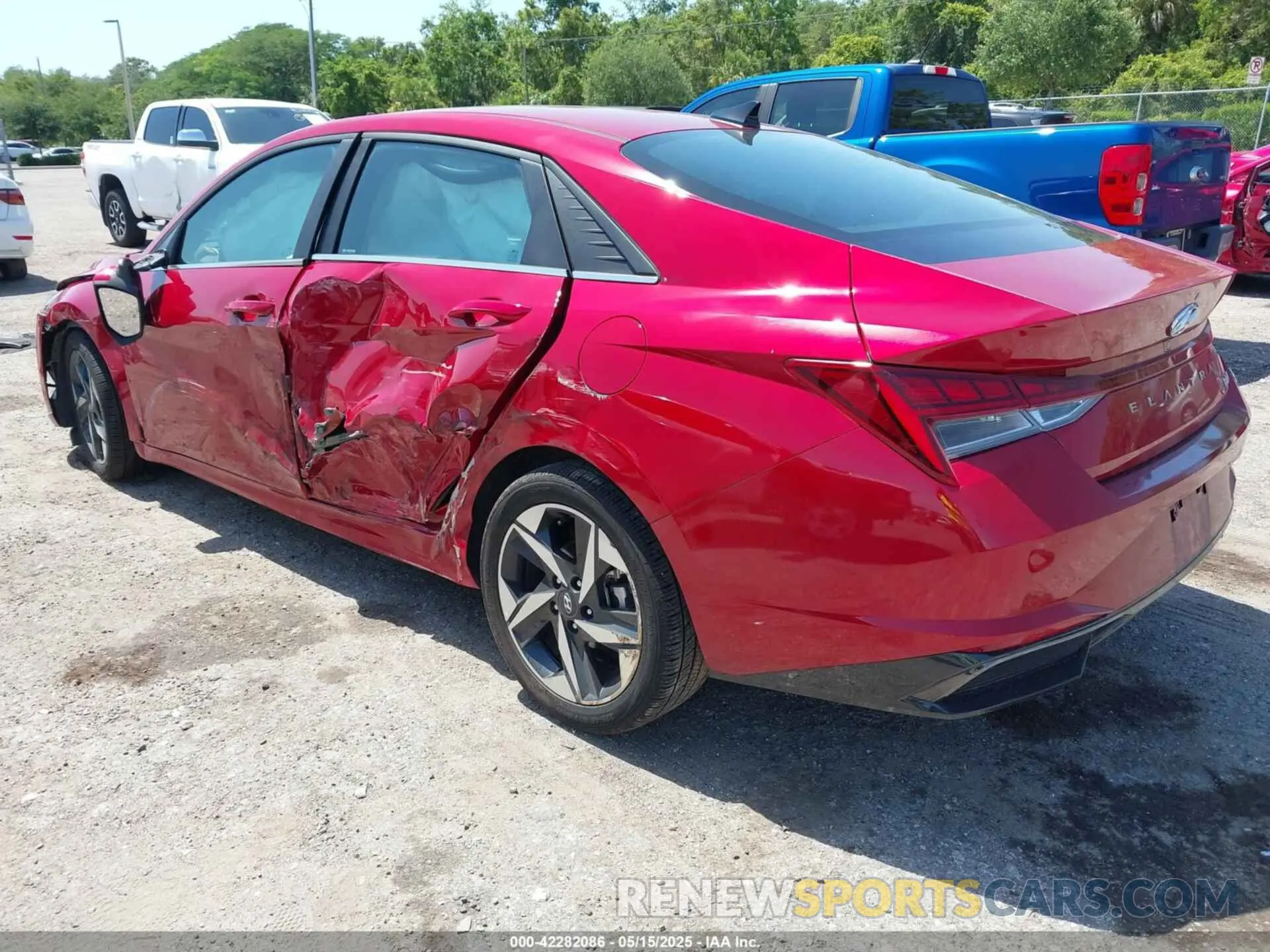 3 fotografías del automóvil dañado KMHLN4AJ7PU047487 HYUNDAI ELANTRA HYBRID 2023