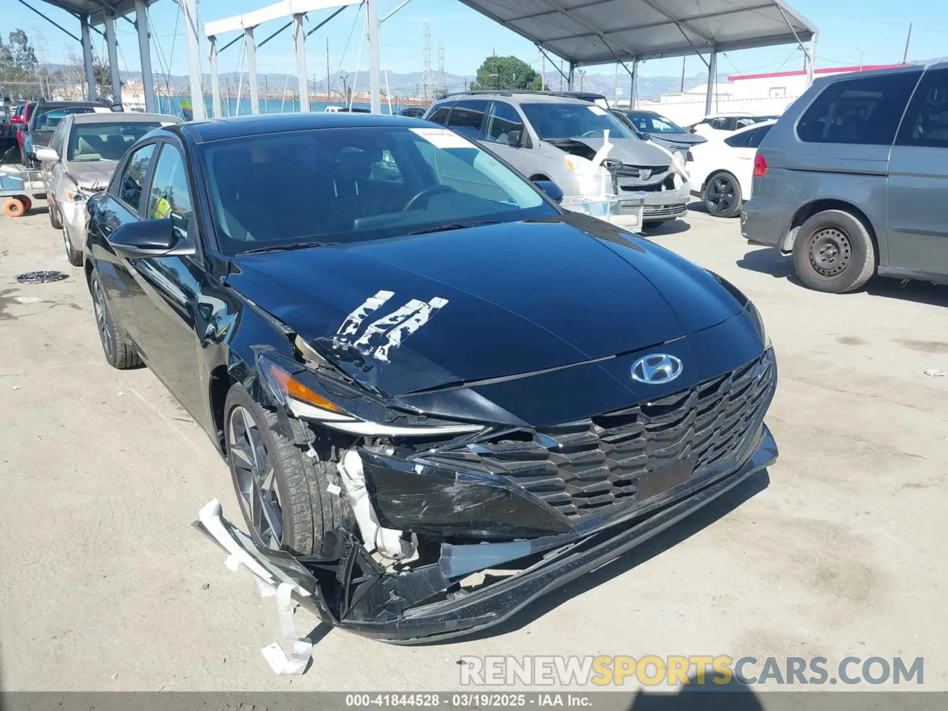 1 fotografías del automóvil dañado KMHLN4AJ7PU048266 HYUNDAI ELANTRA HYBRID 2023