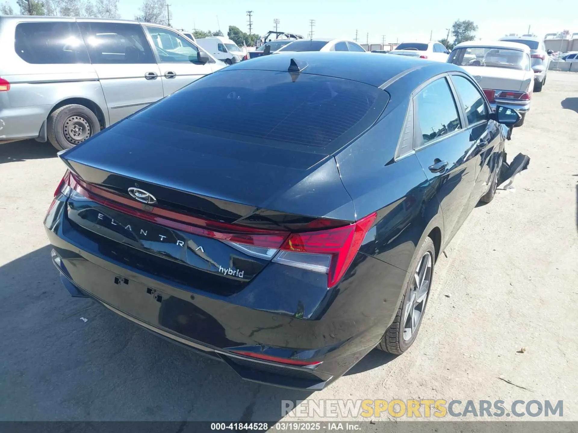 4 fotografías del automóvil dañado KMHLN4AJ7PU048266 HYUNDAI ELANTRA HYBRID 2023