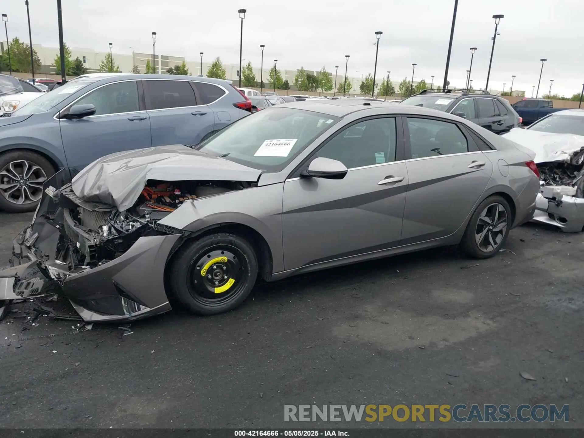 14 fotografías del automóvil dañado KMHLN4AJ7PU077301 HYUNDAI ELANTRA HYBRID 2023