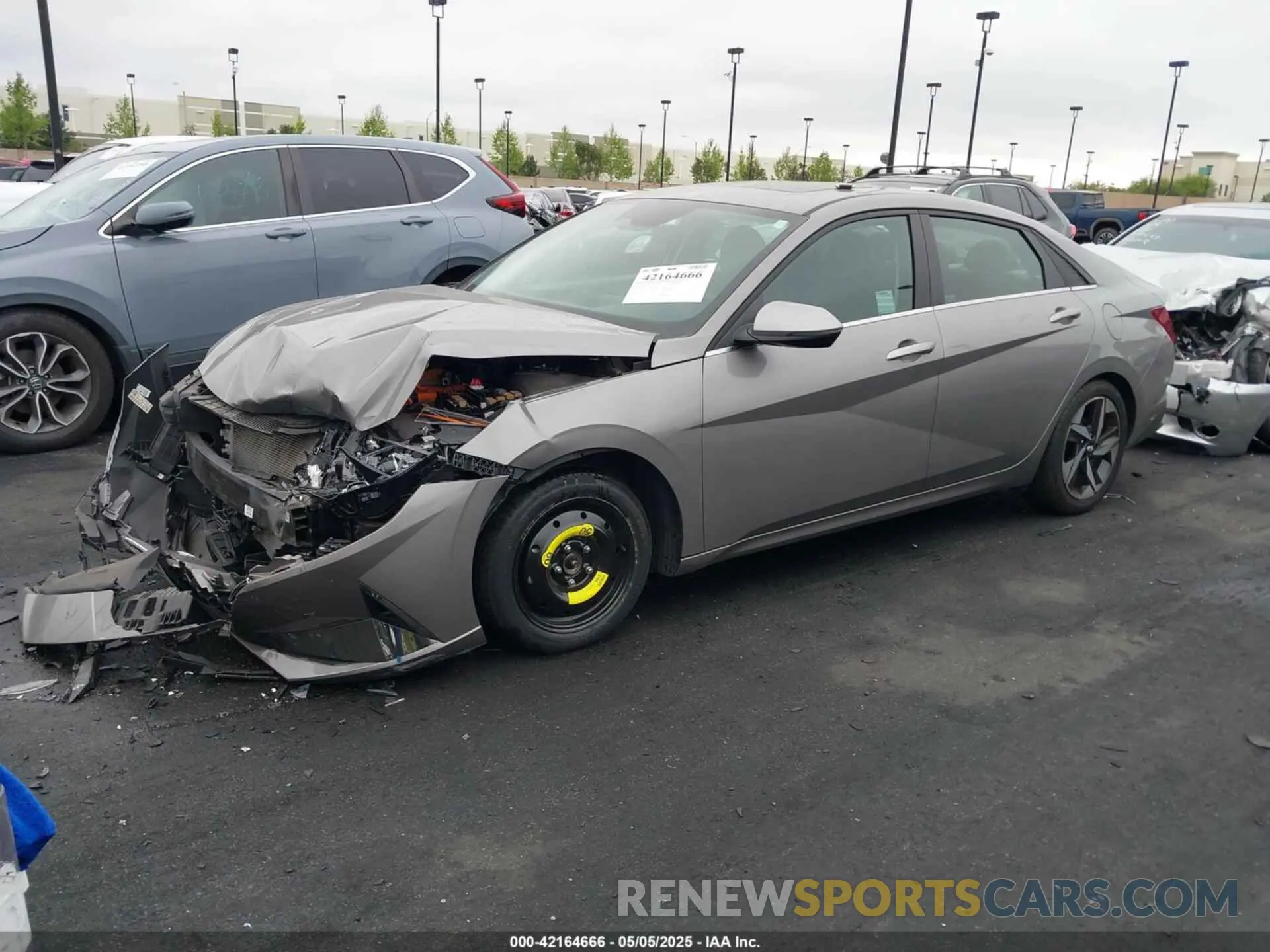 2 fotografías del automóvil dañado KMHLN4AJ7PU077301 HYUNDAI ELANTRA HYBRID 2023