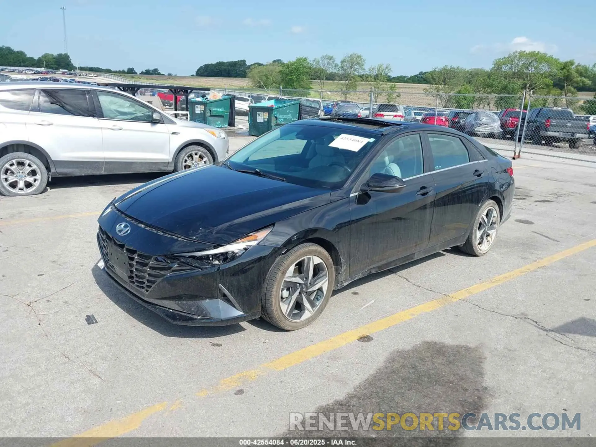 2 fotografías del automóvil dañado KMHLN4AJ7PU087214 HYUNDAI ELANTRA HYBRID 2023