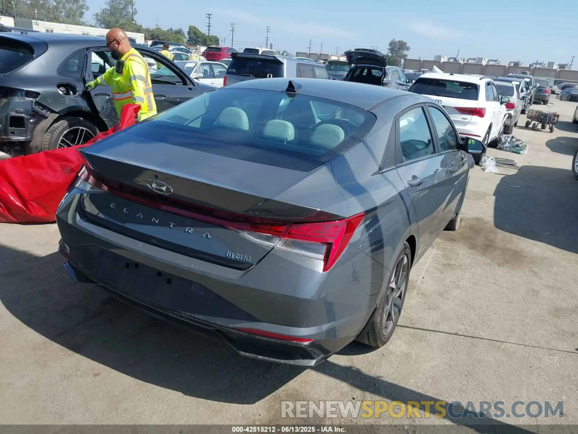 4 fotografías del automóvil dañado KMHLN4AJ8PU074892 HYUNDAI ELANTRA HYBRID 2023