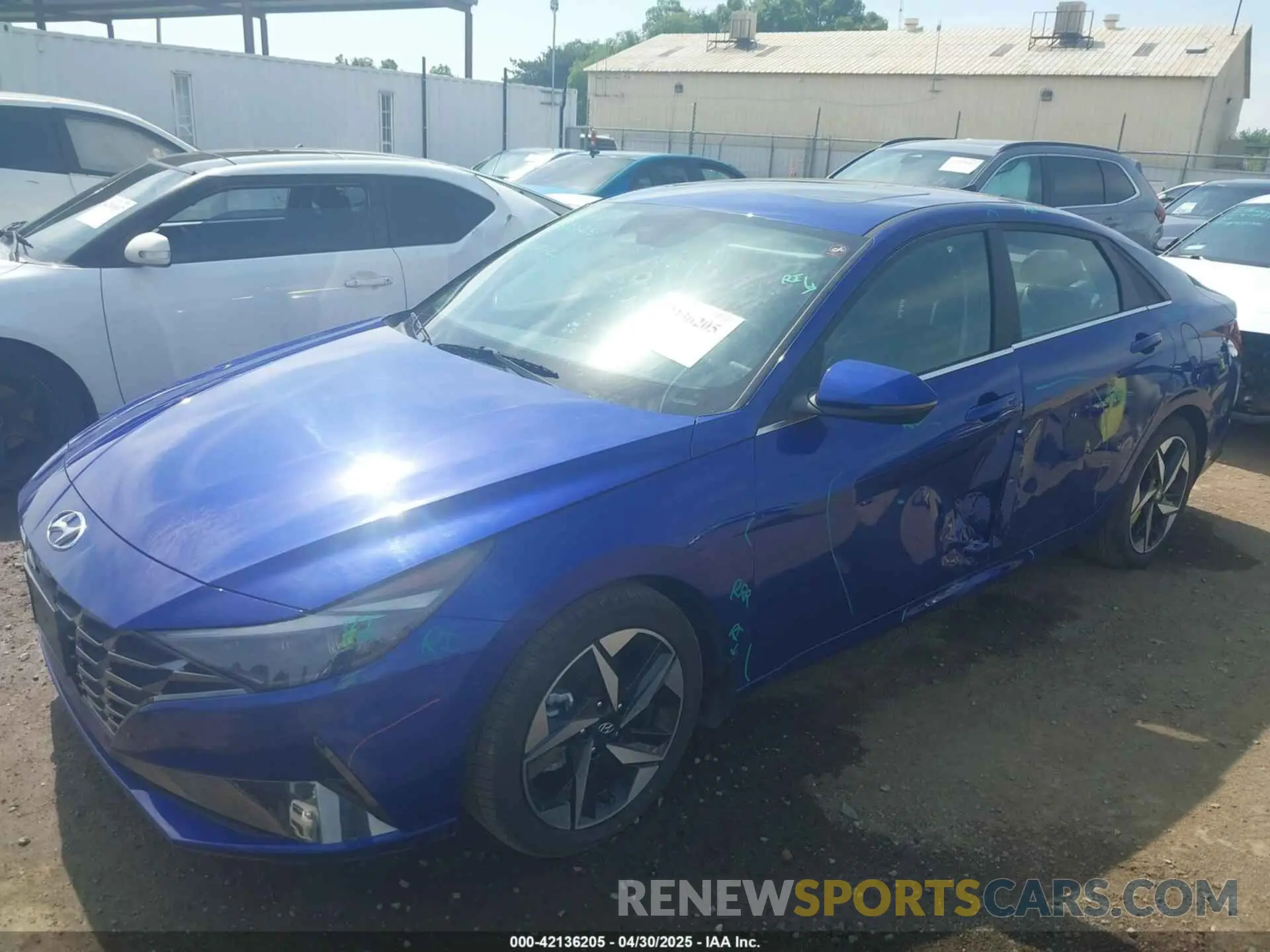 2 fotografías del automóvil dañado KMHLN4AJ9PU080846 HYUNDAI ELANTRA HYBRID 2023