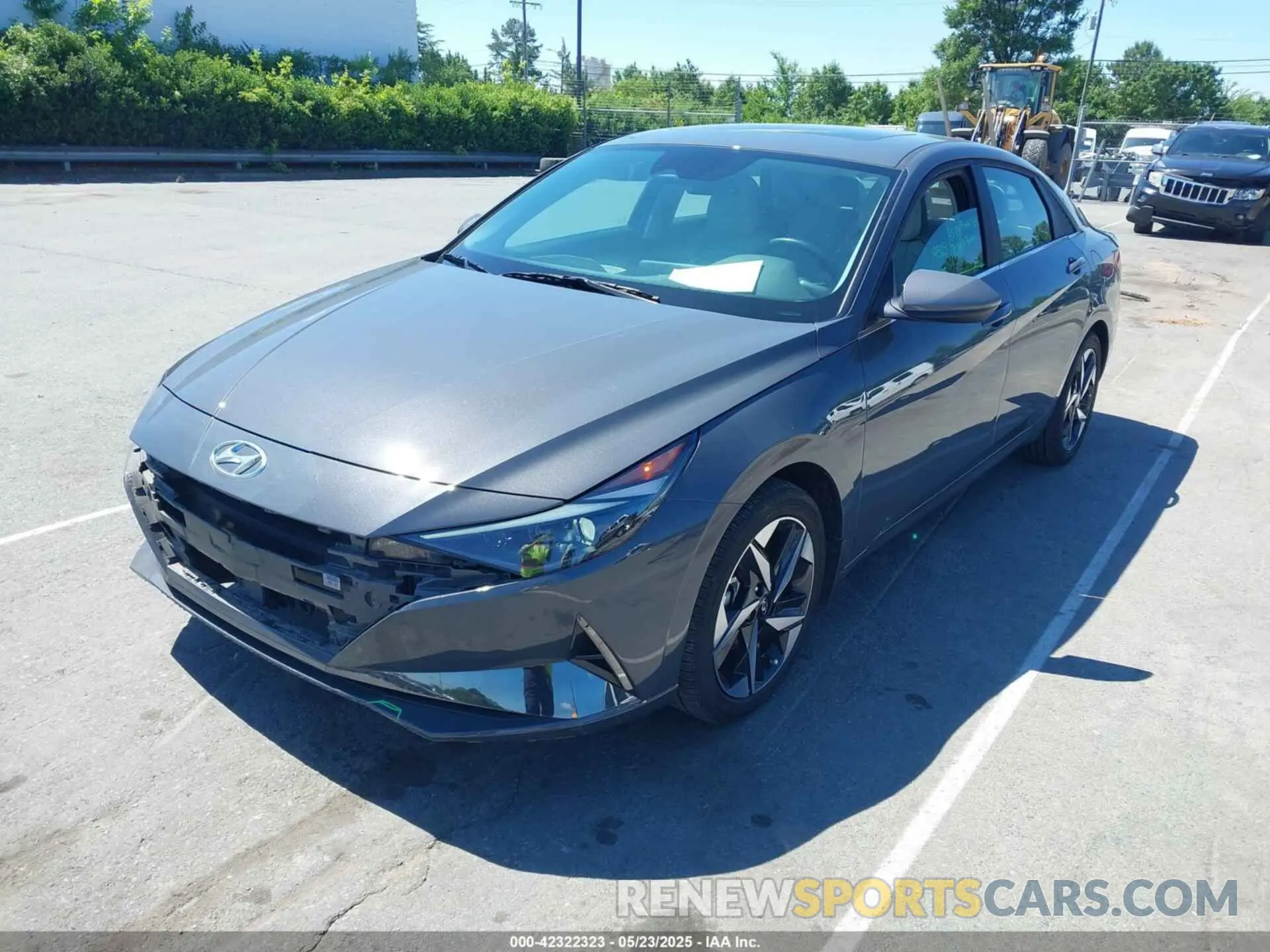 2 fotografías del automóvil dañado KMHLN4AJ9PU083715 HYUNDAI ELANTRA HYBRID 2023