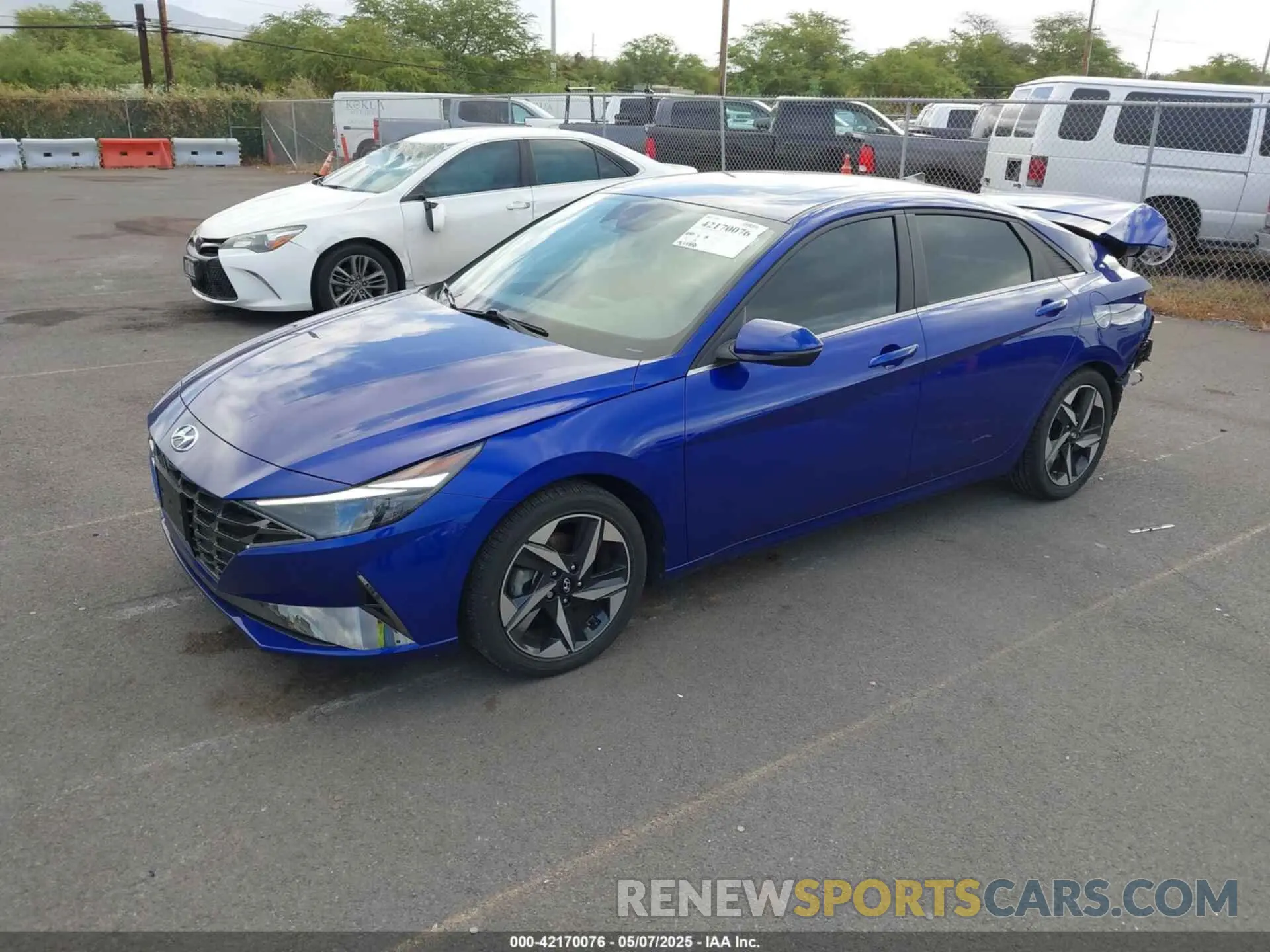 2 fotografías del automóvil dañado KMHLN4AJXPU042414 HYUNDAI ELANTRA HYBRID 2023