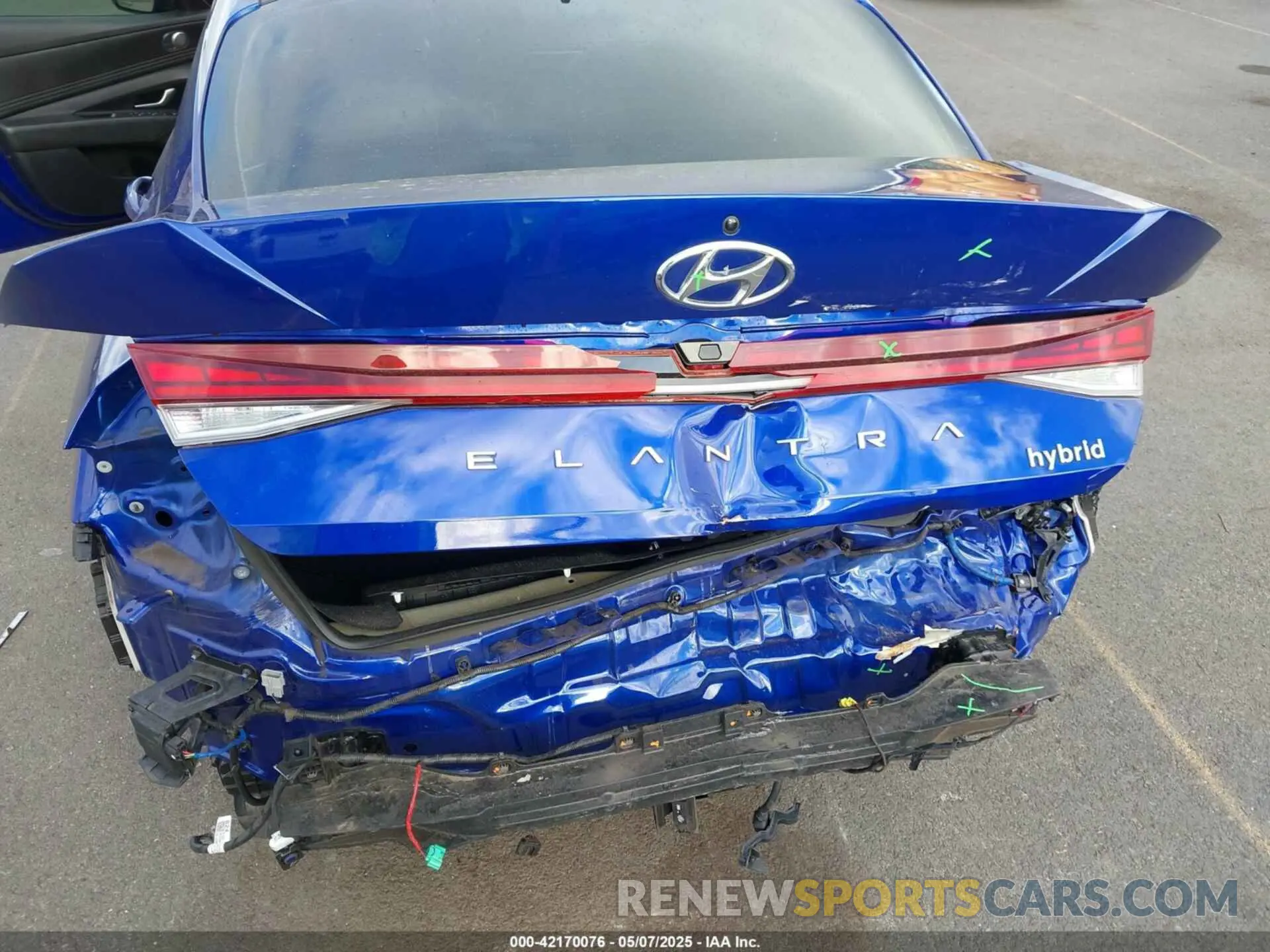 6 fotografías del automóvil dañado KMHLN4AJXPU042414 HYUNDAI ELANTRA HYBRID 2023