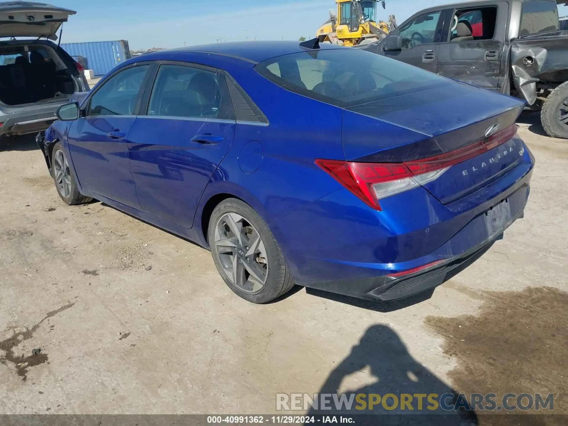 3 fotografías del automóvil dañado KMHLN4AJXPU063263 HYUNDAI ELANTRA HYBRID 2023