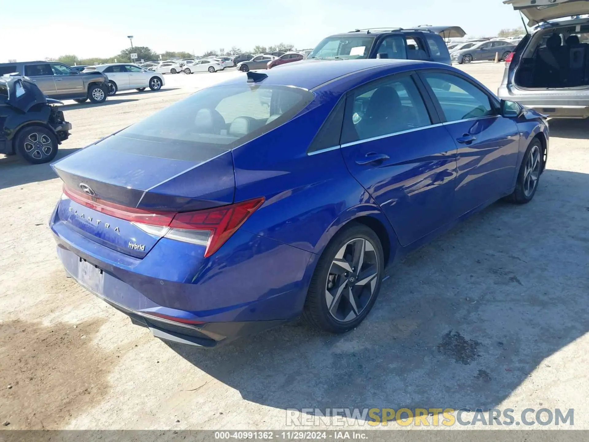 4 fotografías del automóvil dañado KMHLN4AJXPU063263 HYUNDAI ELANTRA HYBRID 2023