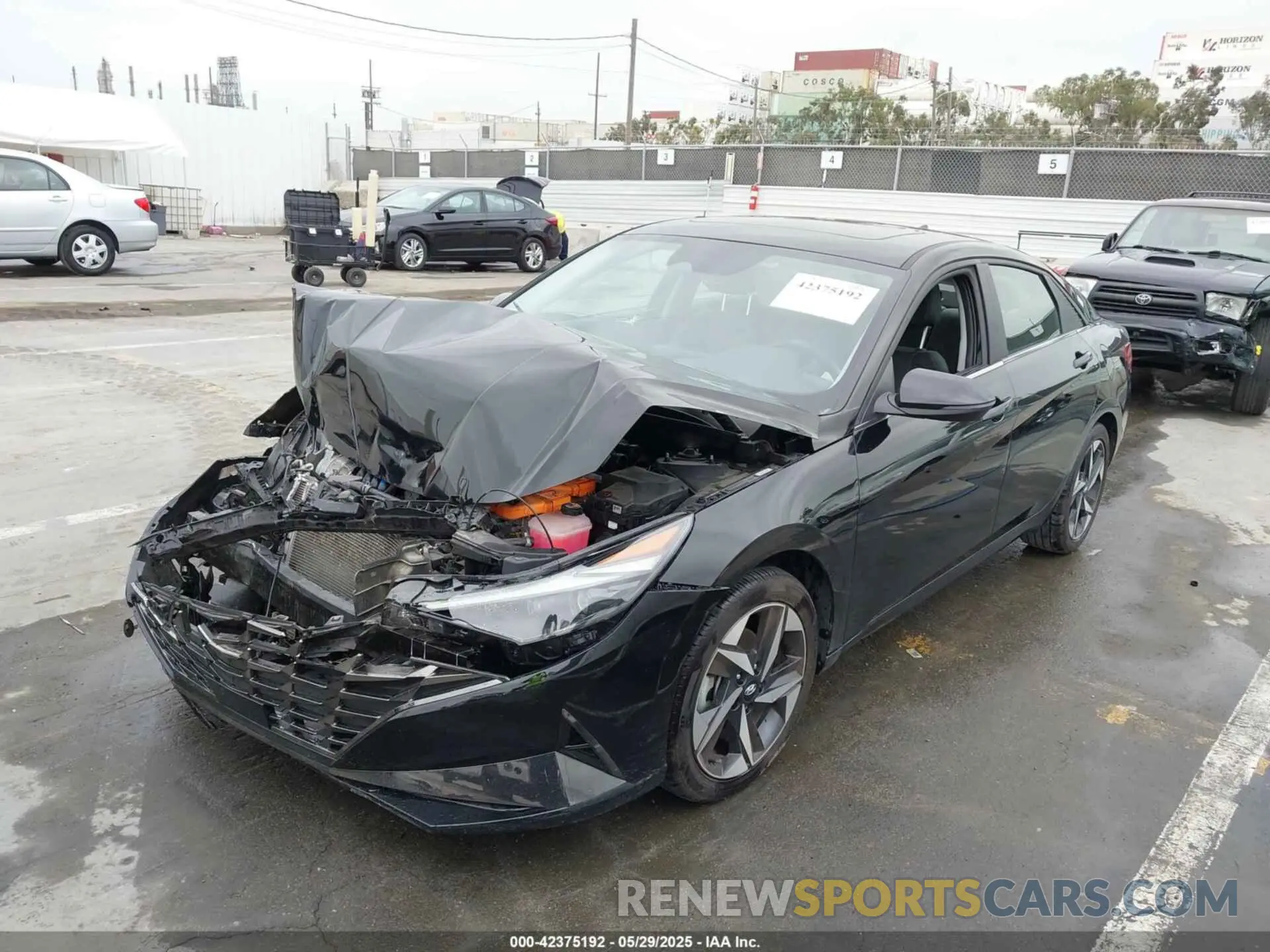 2 fotografías del automóvil dañado KMHLN4AJXPU064204 HYUNDAI ELANTRA HYBRID 2023