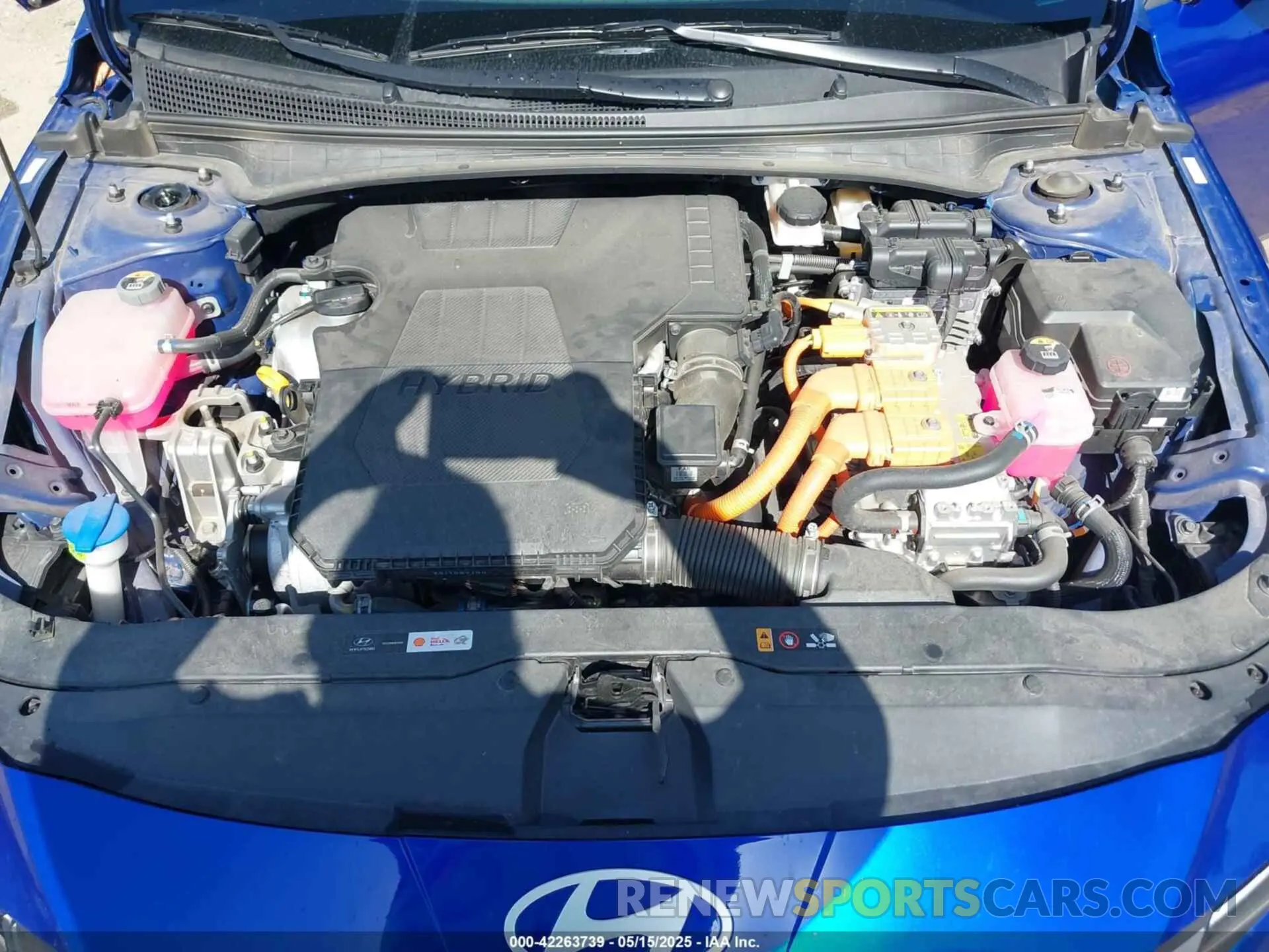 10 fotografías del automóvil dañado KMHLM4DJ4RU097281 HYUNDAI ELANTRA HYBRID 2024