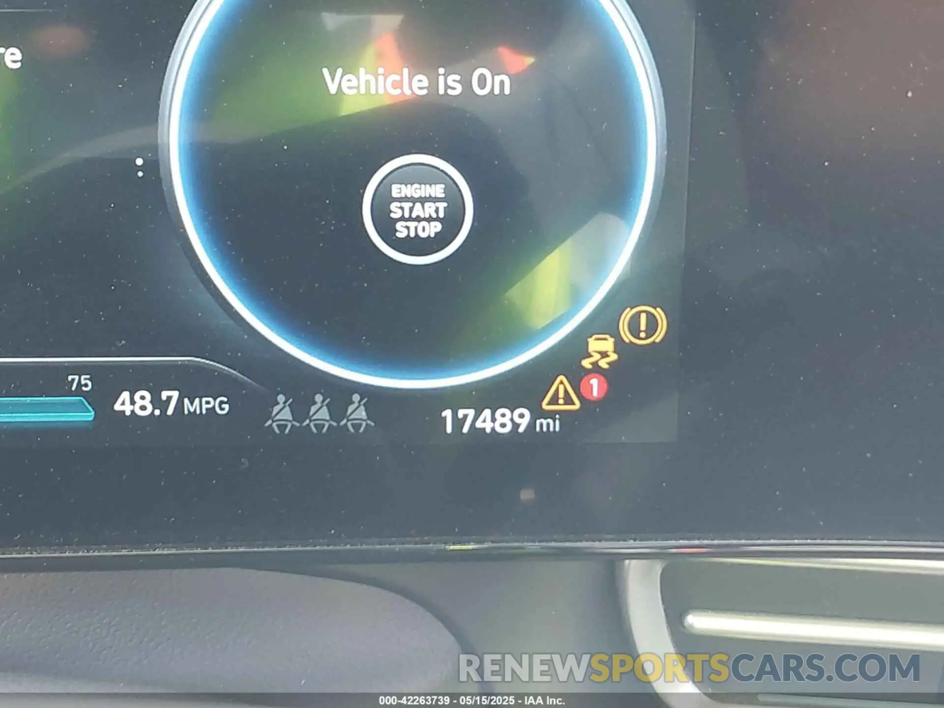 15 fotografías del automóvil dañado KMHLM4DJ4RU097281 HYUNDAI ELANTRA HYBRID 2024