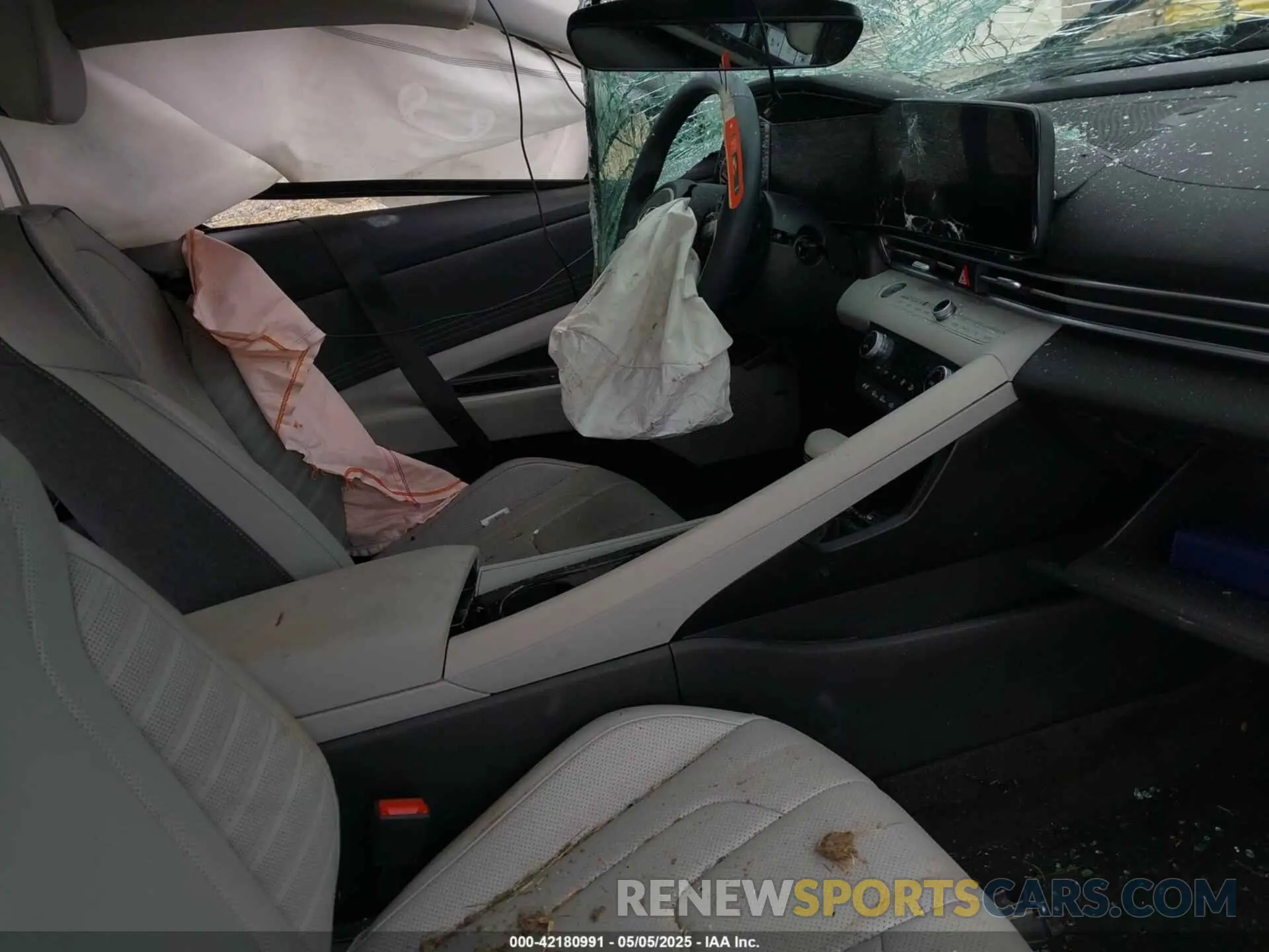 5 fotografías del automóvil dañado KMHLN4DJ6RU095156 HYUNDAI ELANTRA HYBRID 2024