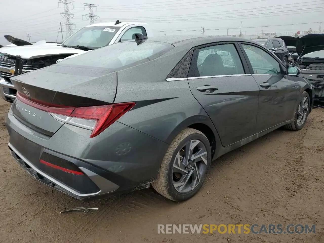 3 fotografías del automóvil dañado KMHLN4DG3RU847268 HYUNDAI ELANTRA LU 2024