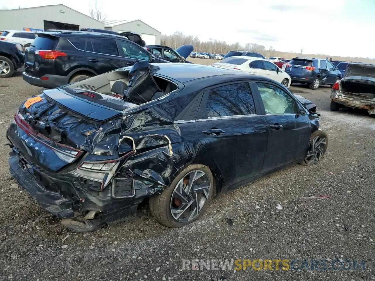 3 fotografías del automóvil dañado KMHLN4DG4RU823139 HYUNDAI ELANTRA LU 2024