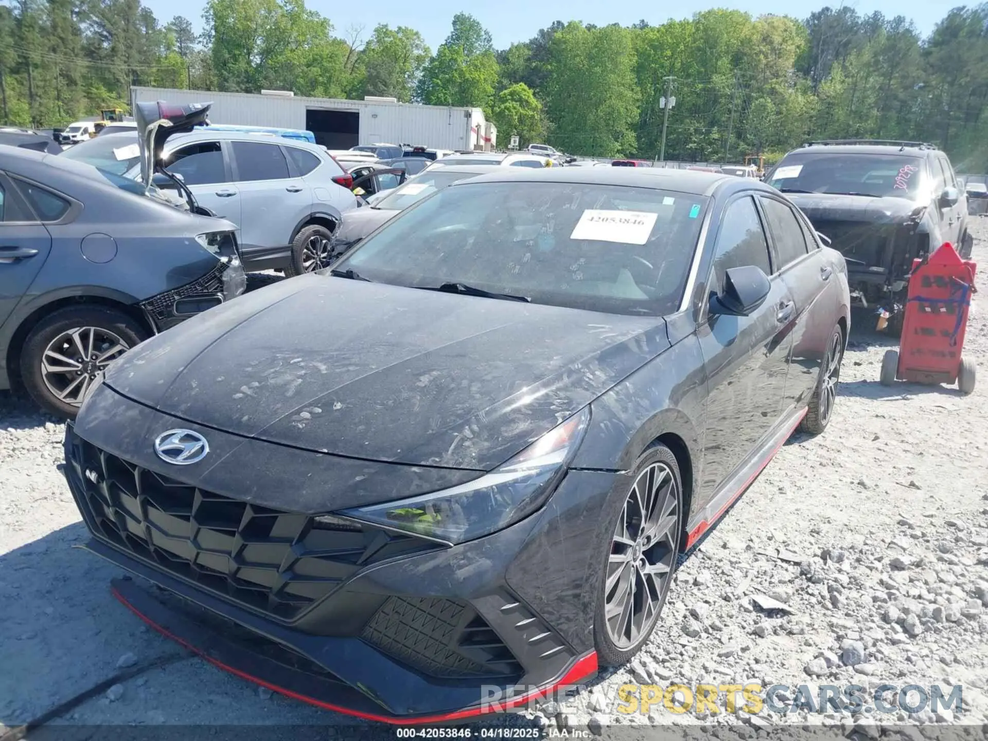 2 fotografías del automóvil dañado KMHLW4AK2NU004940 HYUNDAI ELANTRA N 2022