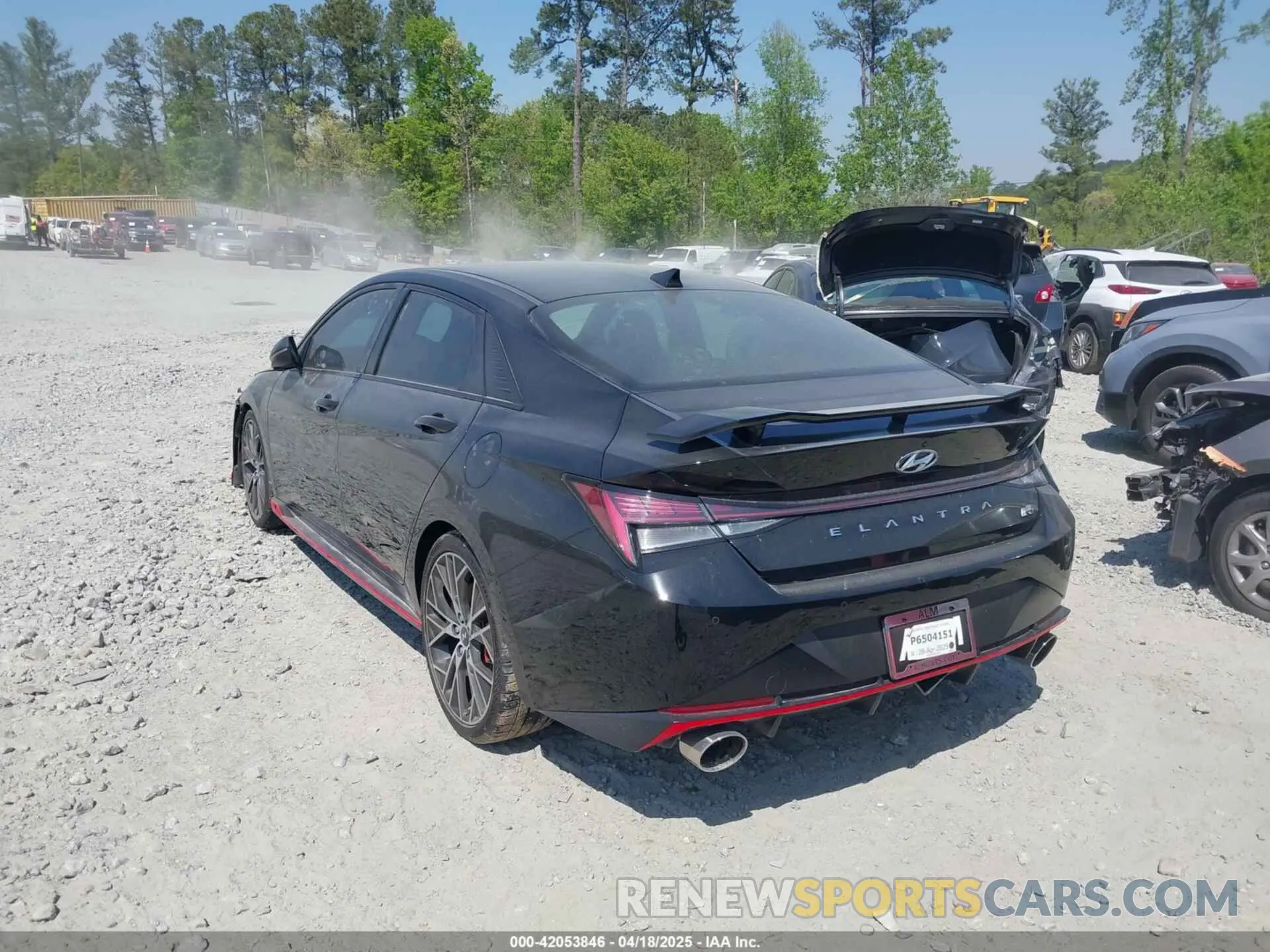 3 fotografías del automóvil dañado KMHLW4AK2NU004940 HYUNDAI ELANTRA N 2022