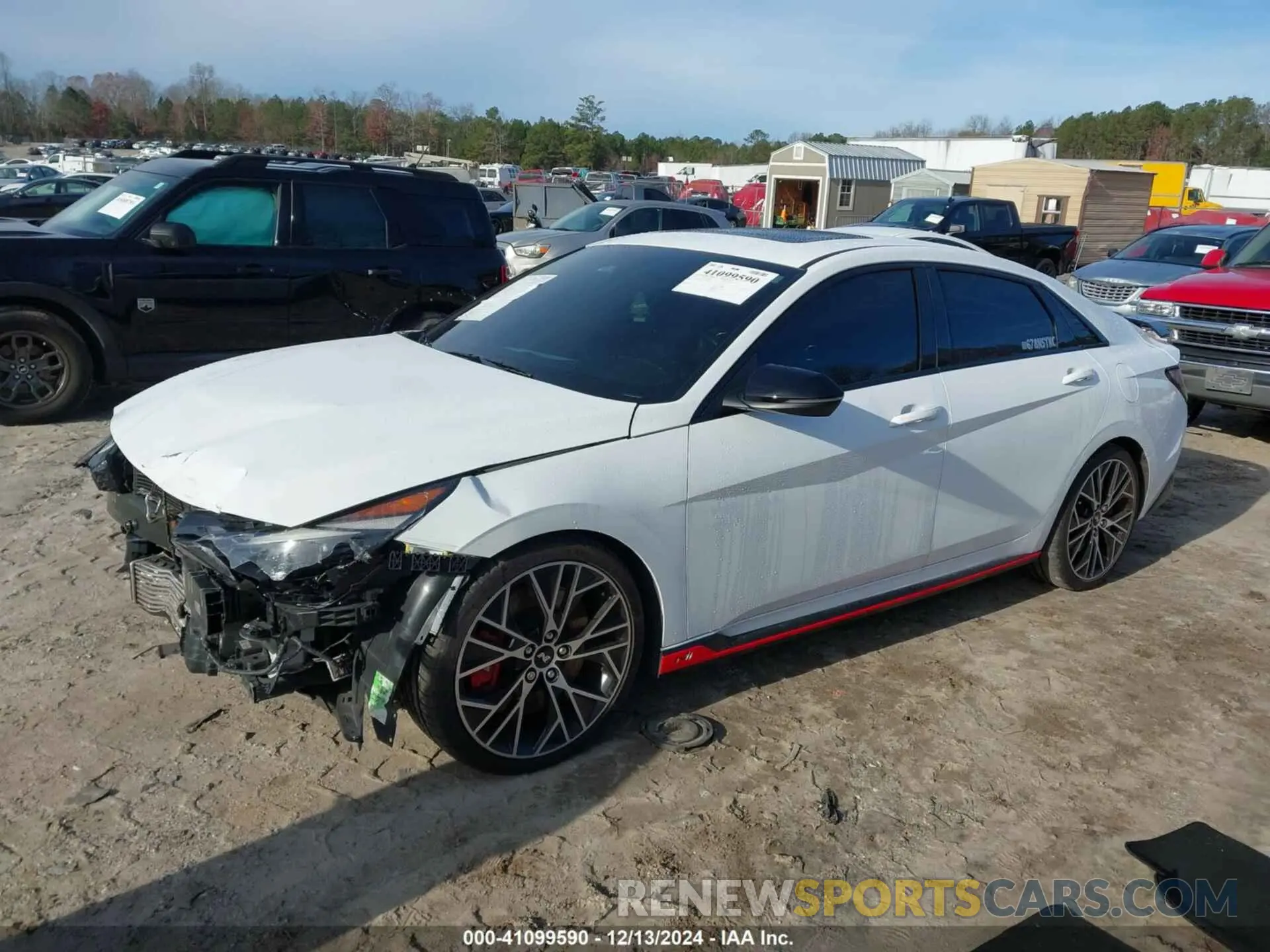 2 fotografías del automóvil dañado KMHLW4AK3NU003327 HYUNDAI ELANTRA N 2022