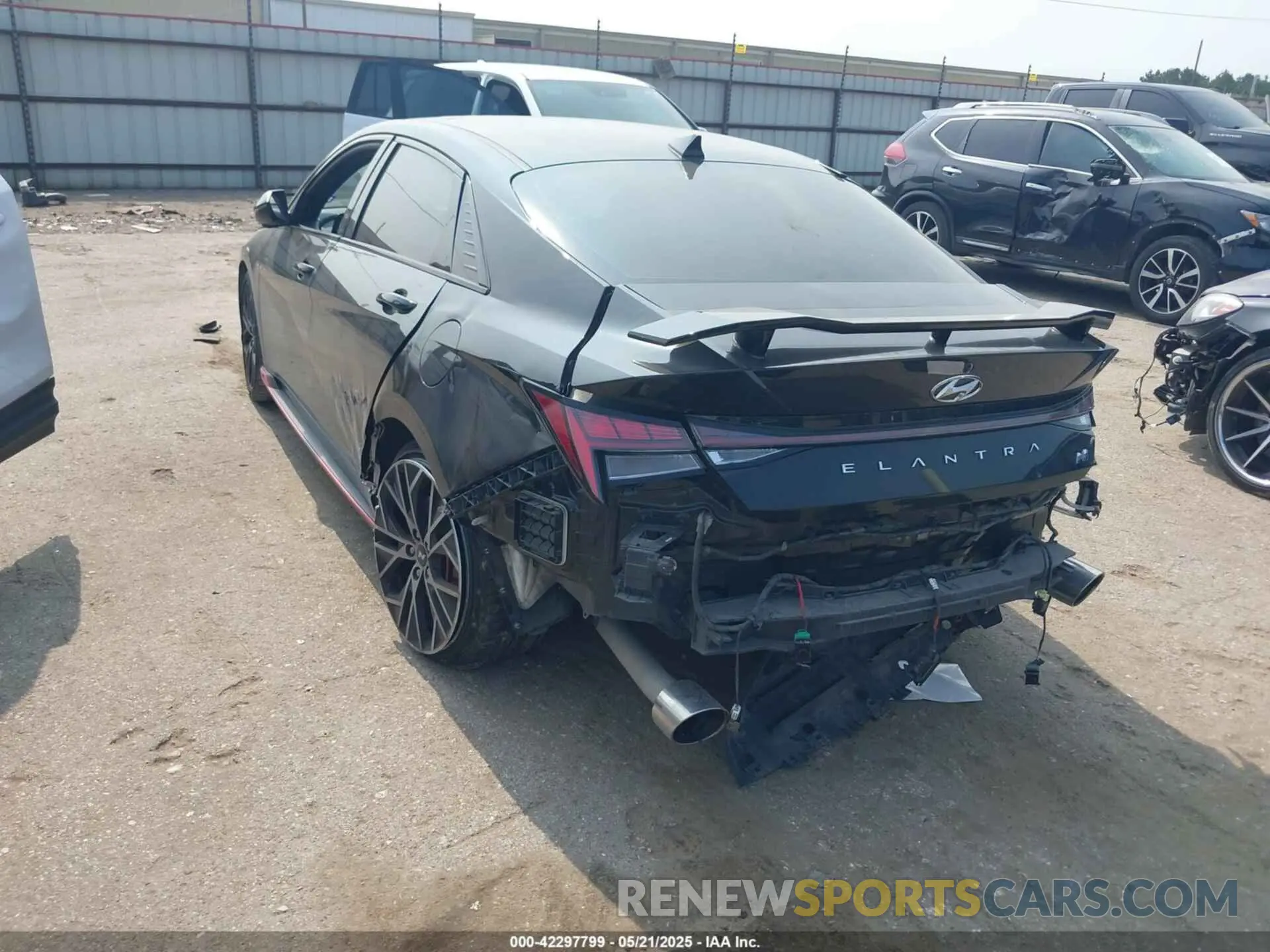 3 fotografías del automóvil dañado KMHLW4AK6NU005962 HYUNDAI ELANTRA N 2022
