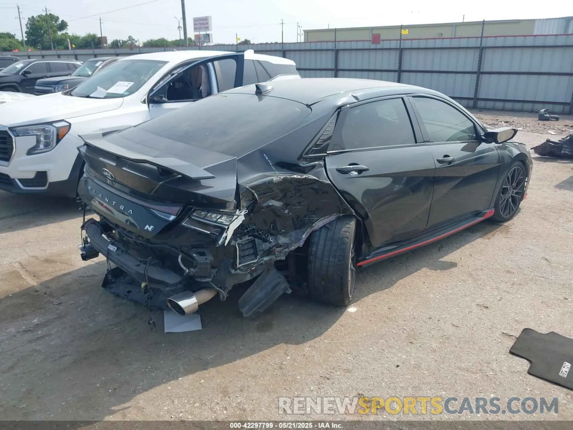 4 fotografías del automóvil dañado KMHLW4AK6NU005962 HYUNDAI ELANTRA N 2022