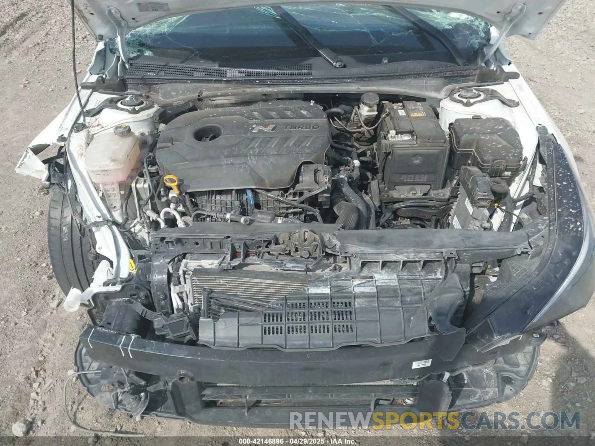 10 fotografías del automóvil dañado KMHLW4AK8NU007695 HYUNDAI ELANTRA N 2022