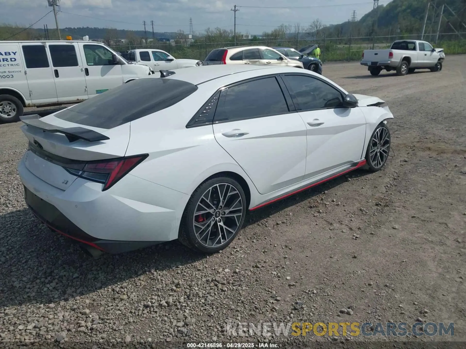 4 fotografías del automóvil dañado KMHLW4AK8NU007695 HYUNDAI ELANTRA N 2022
