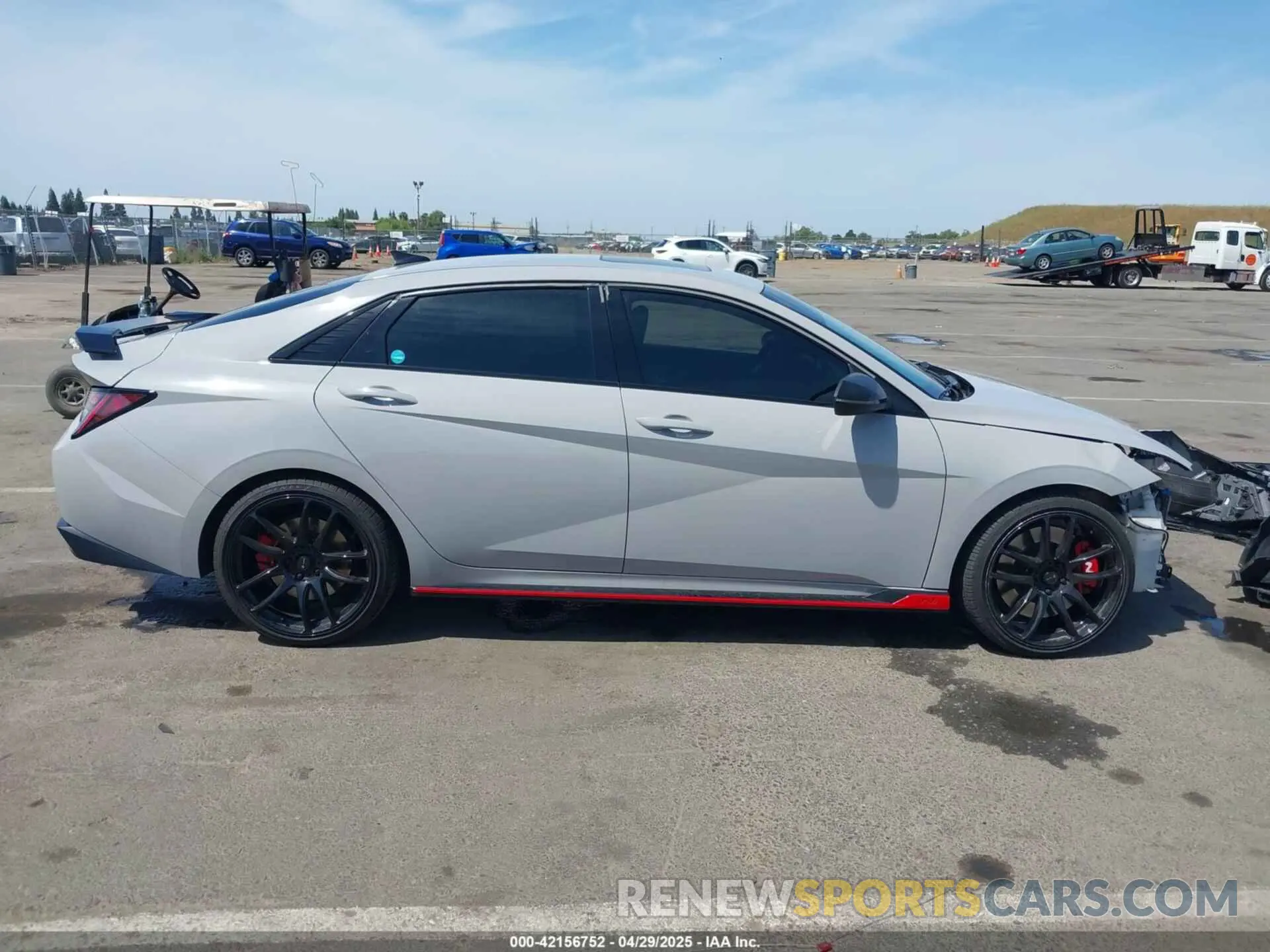14 fotografías del automóvil dañado KMHLW4AK9NU008435 HYUNDAI ELANTRA N 2022
