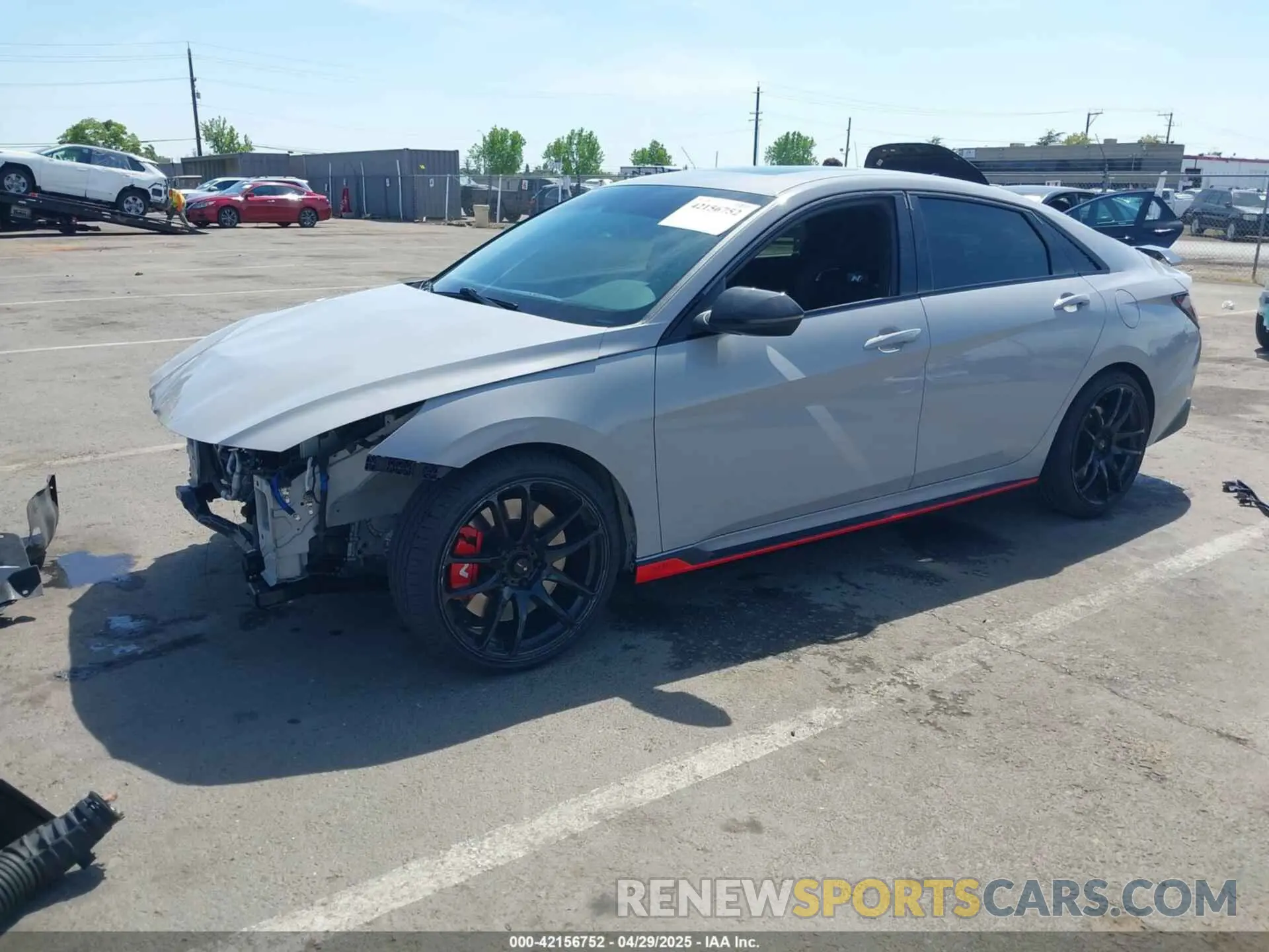 2 fotografías del automóvil dañado KMHLW4AK9NU008435 HYUNDAI ELANTRA N 2022