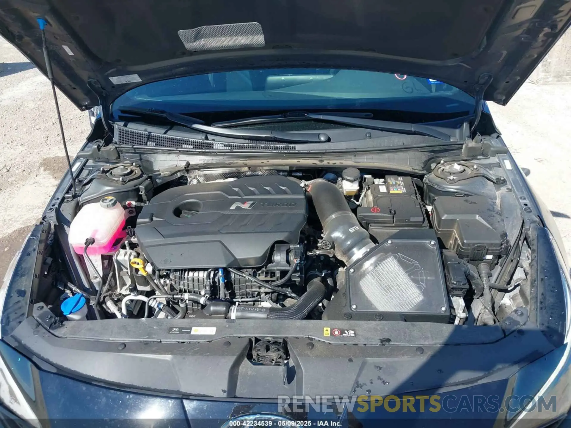 10 fotografías del automóvil dañado KMHLW4AK2PU009610 HYUNDAI ELANTRA N 2023