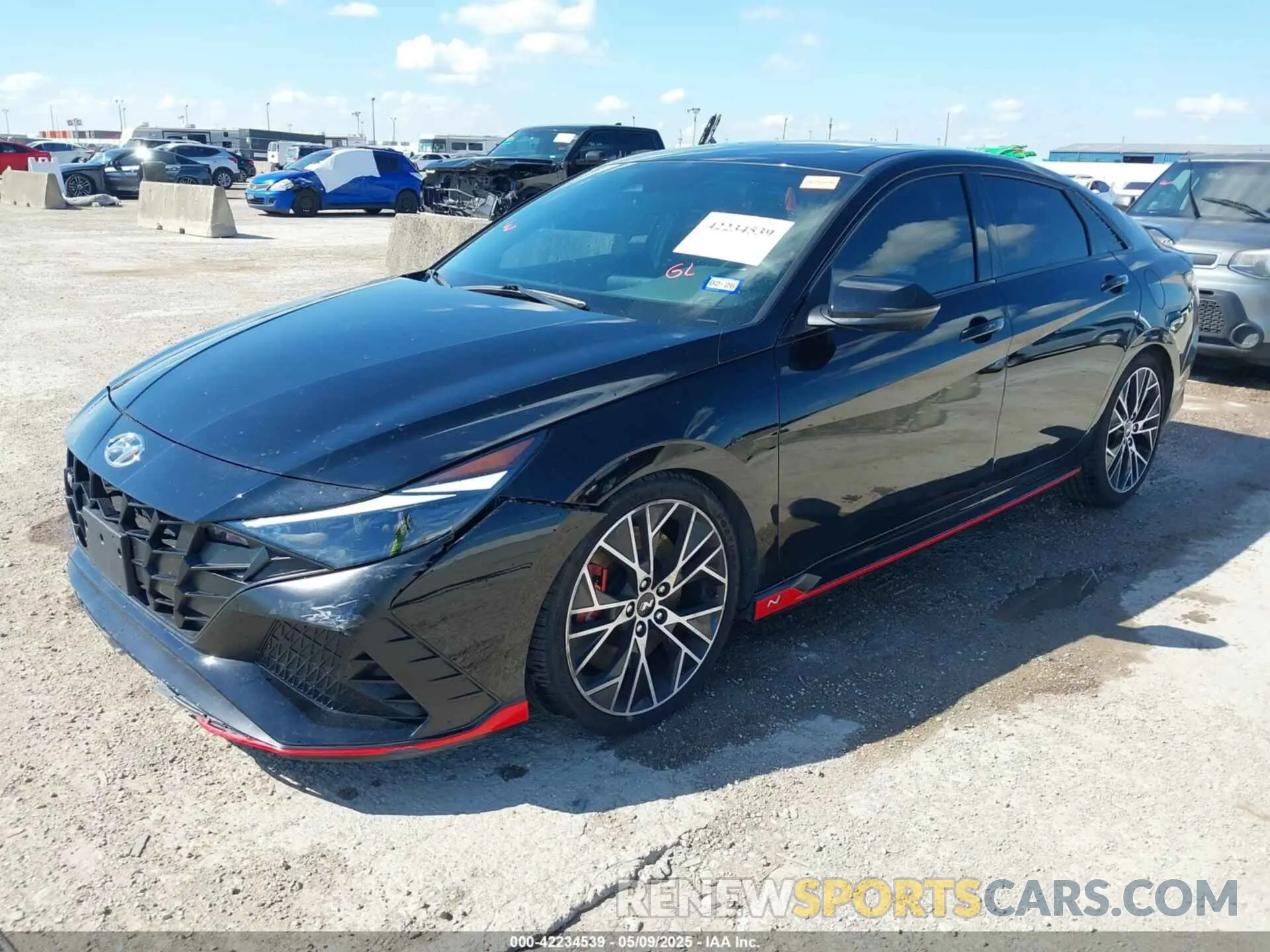 2 fotografías del automóvil dañado KMHLW4AK2PU009610 HYUNDAI ELANTRA N 2023