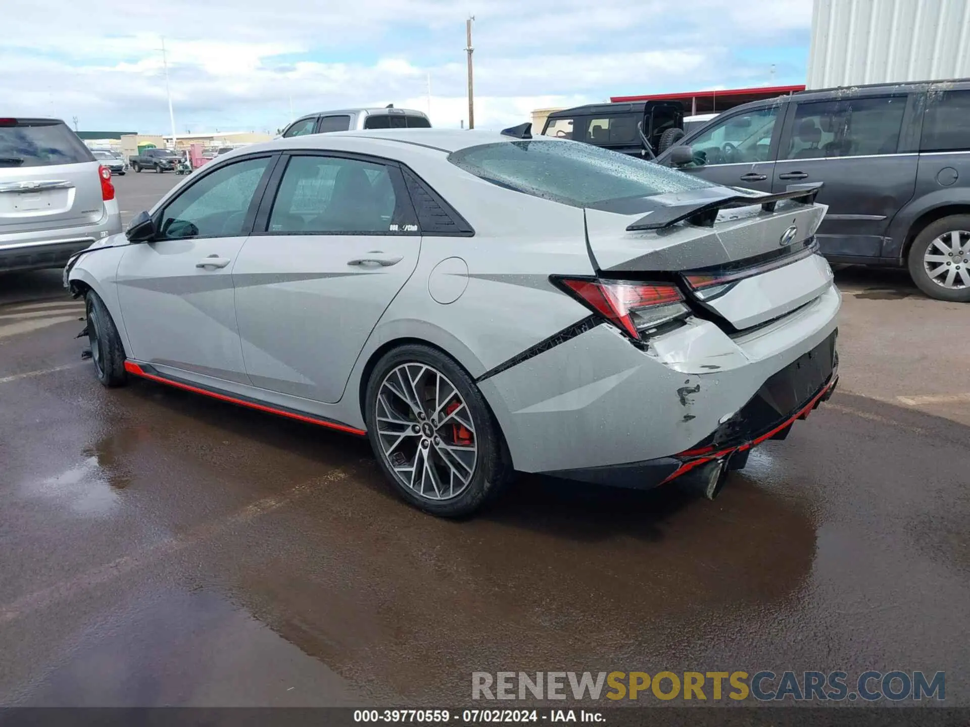 3 fotografías del automóvil dañado KMHLW4AK5PU014557 HYUNDAI ELANTRA N 2023
