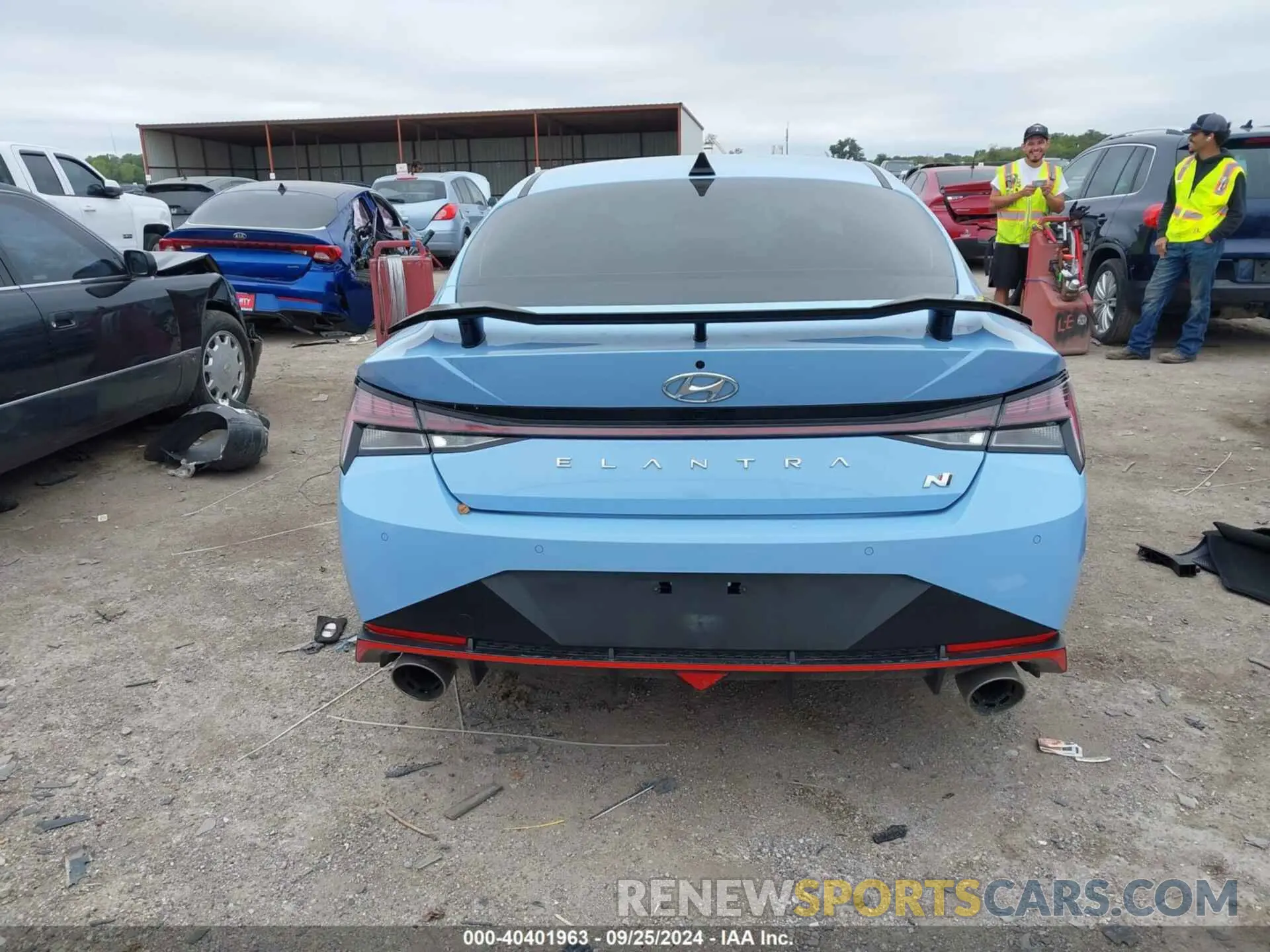15 fotografías del automóvil dañado KMHLW4AK6PU009528 HYUNDAI ELANTRA N 2023