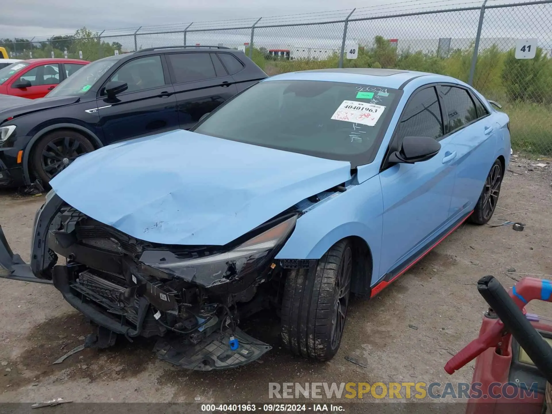 2 fotografías del automóvil dañado KMHLW4AK6PU009528 HYUNDAI ELANTRA N 2023