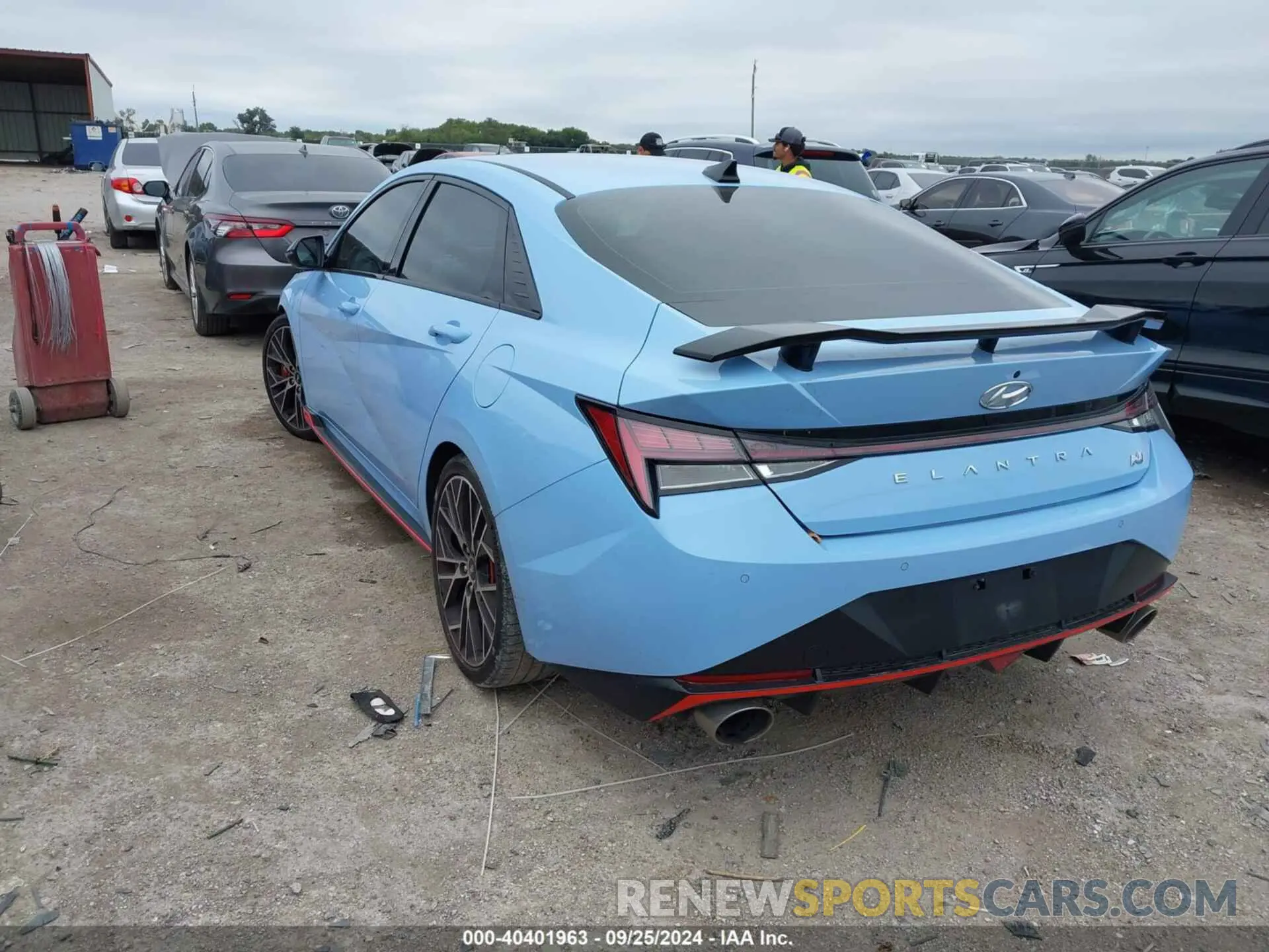 3 fotografías del automóvil dañado KMHLW4AK6PU009528 HYUNDAI ELANTRA N 2023