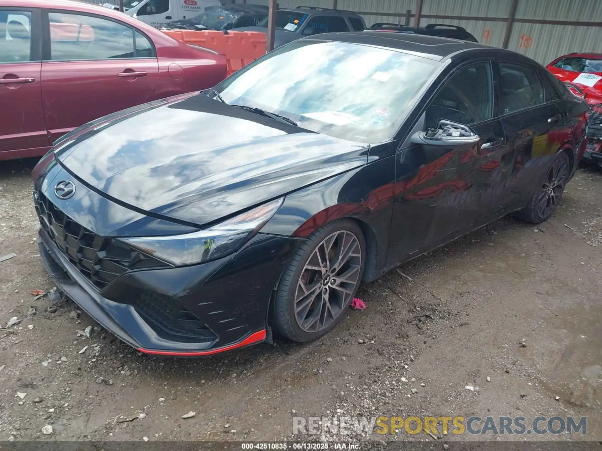 2 fotografías del automóvil dañado KMHLW4AK8PU013564 HYUNDAI ELANTRA N 2023