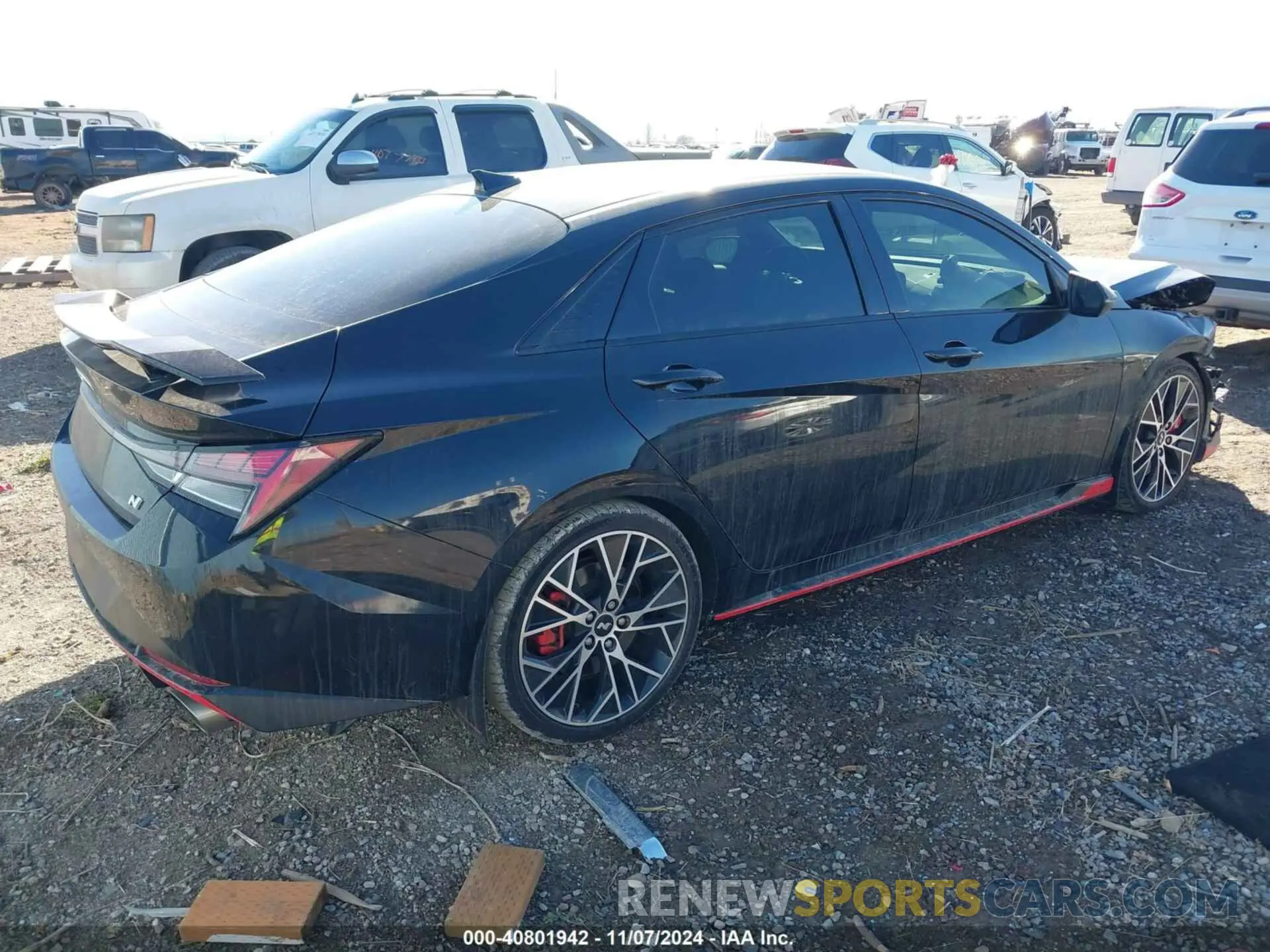 4 fotografías del automóvil dañado KMHLW4AKXPU016434 HYUNDAI ELANTRA N 2023