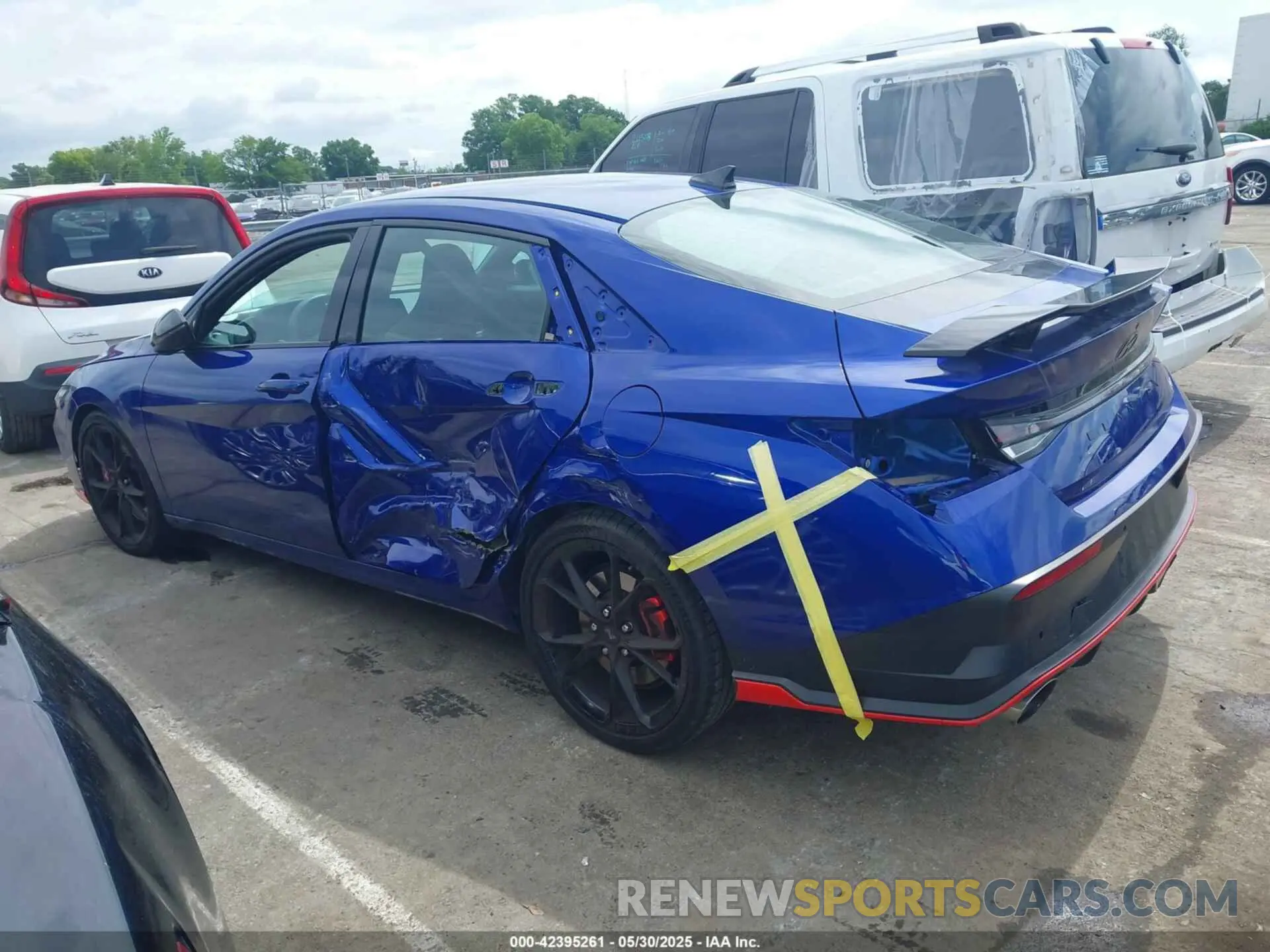14 fotografías del automóvil dañado KMHLW4DK0RU020006 HYUNDAI ELANTRA N 2024