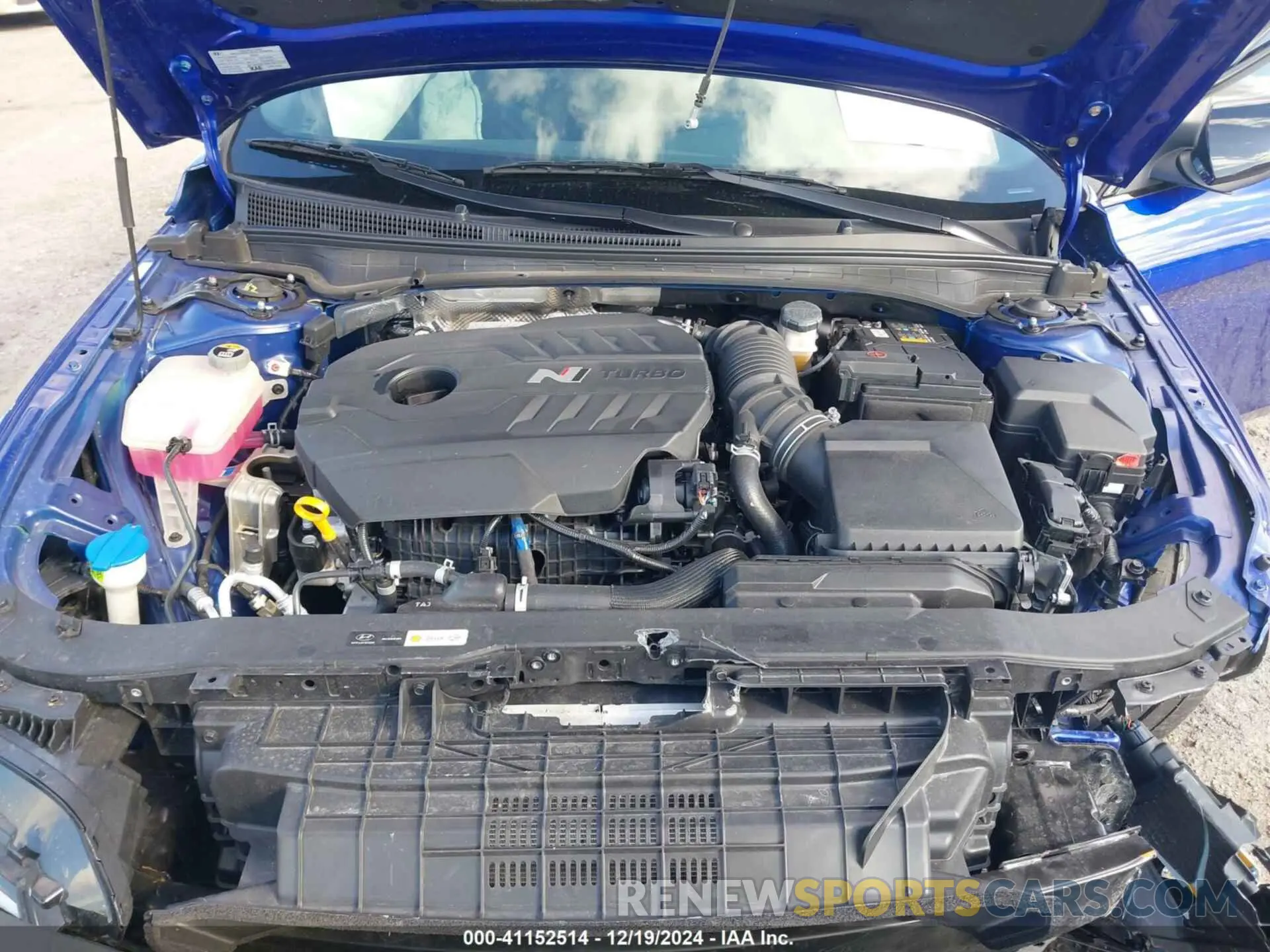 10 fotografías del automóvil dañado KMHLW4DK6RU019989 HYUNDAI ELANTRA N 2024