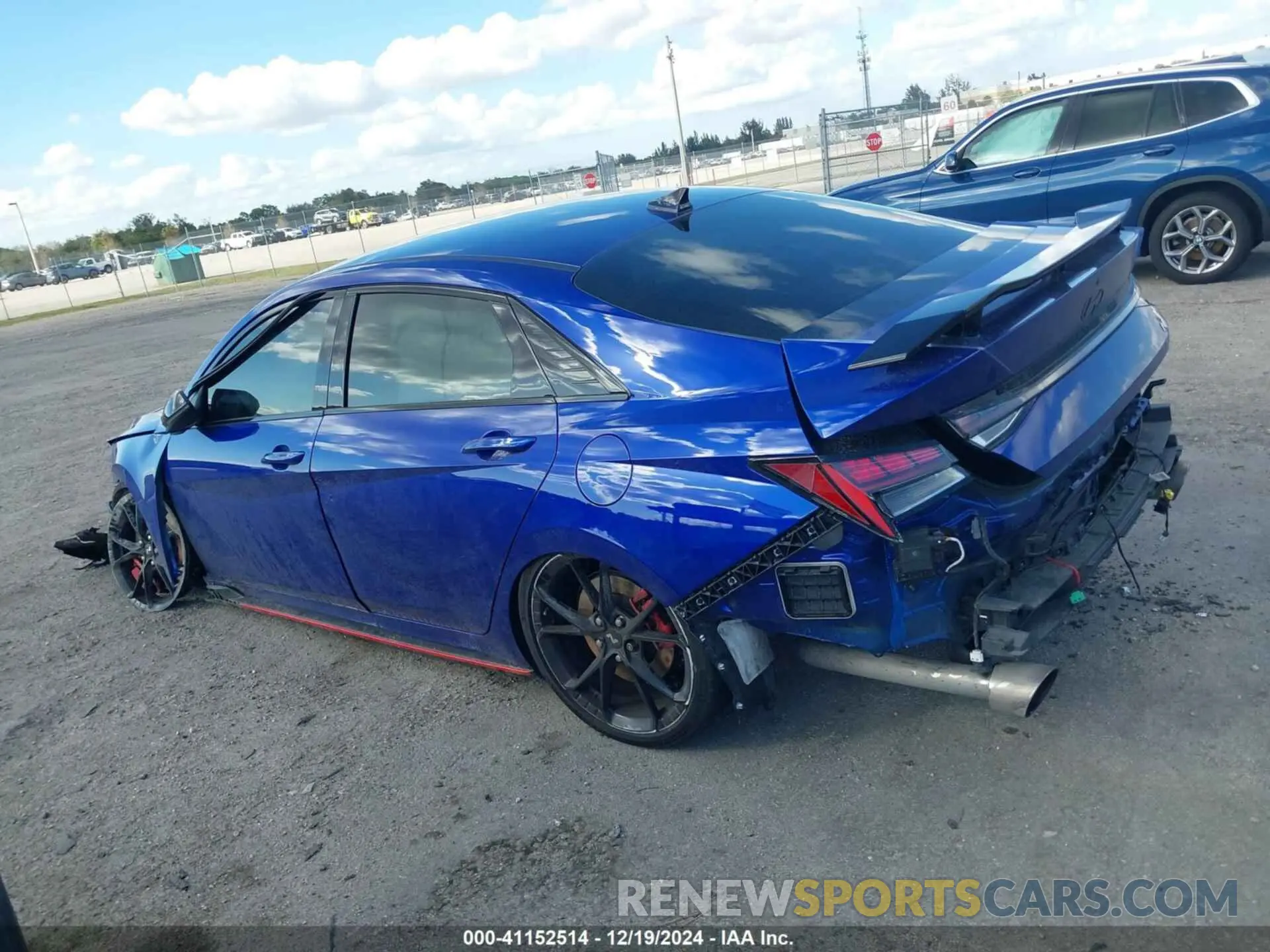 14 fotografías del automóvil dañado KMHLW4DK6RU019989 HYUNDAI ELANTRA N 2024