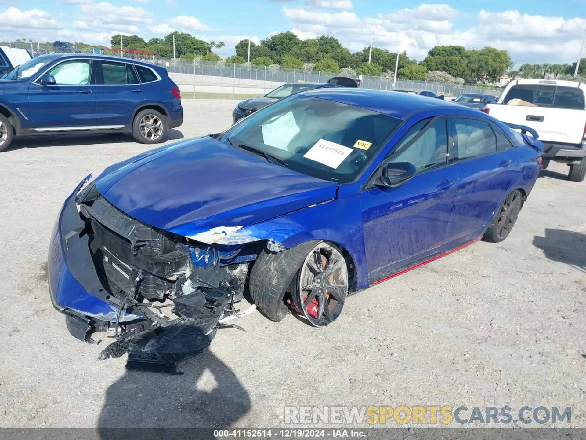 2 fotografías del automóvil dañado KMHLW4DK6RU019989 HYUNDAI ELANTRA N 2024
