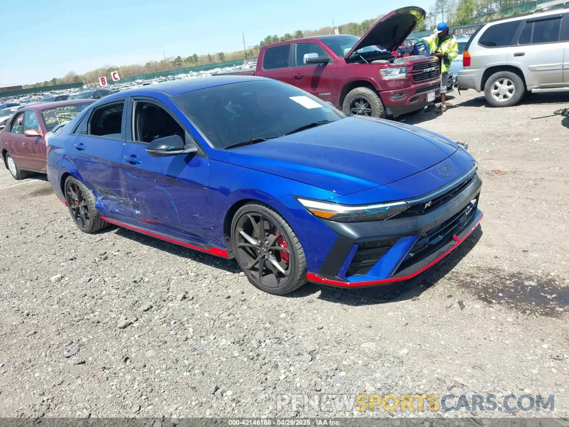 1 fotografías del automóvil dañado KMHLW4DK6RU021337 HYUNDAI ELANTRA N 2024