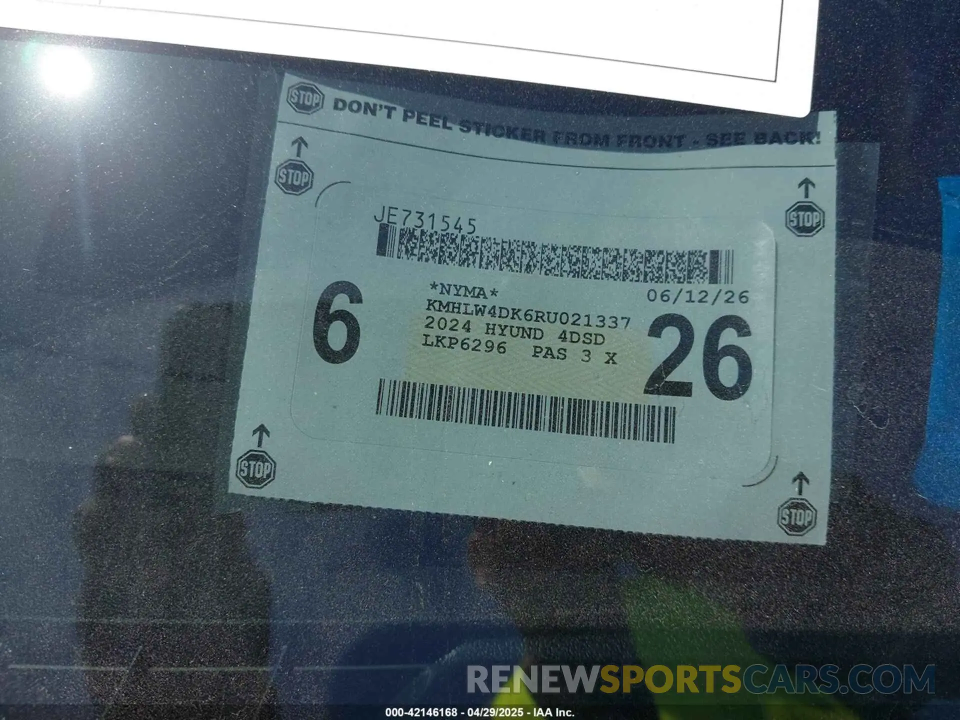 18 fotografías del automóvil dañado KMHLW4DK6RU021337 HYUNDAI ELANTRA N 2024