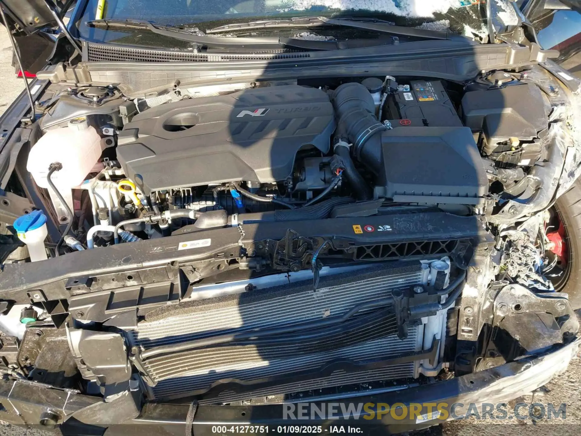 10 fotografías del automóvil dañado KMHLW4DK9RU022725 HYUNDAI ELANTRA N 2024