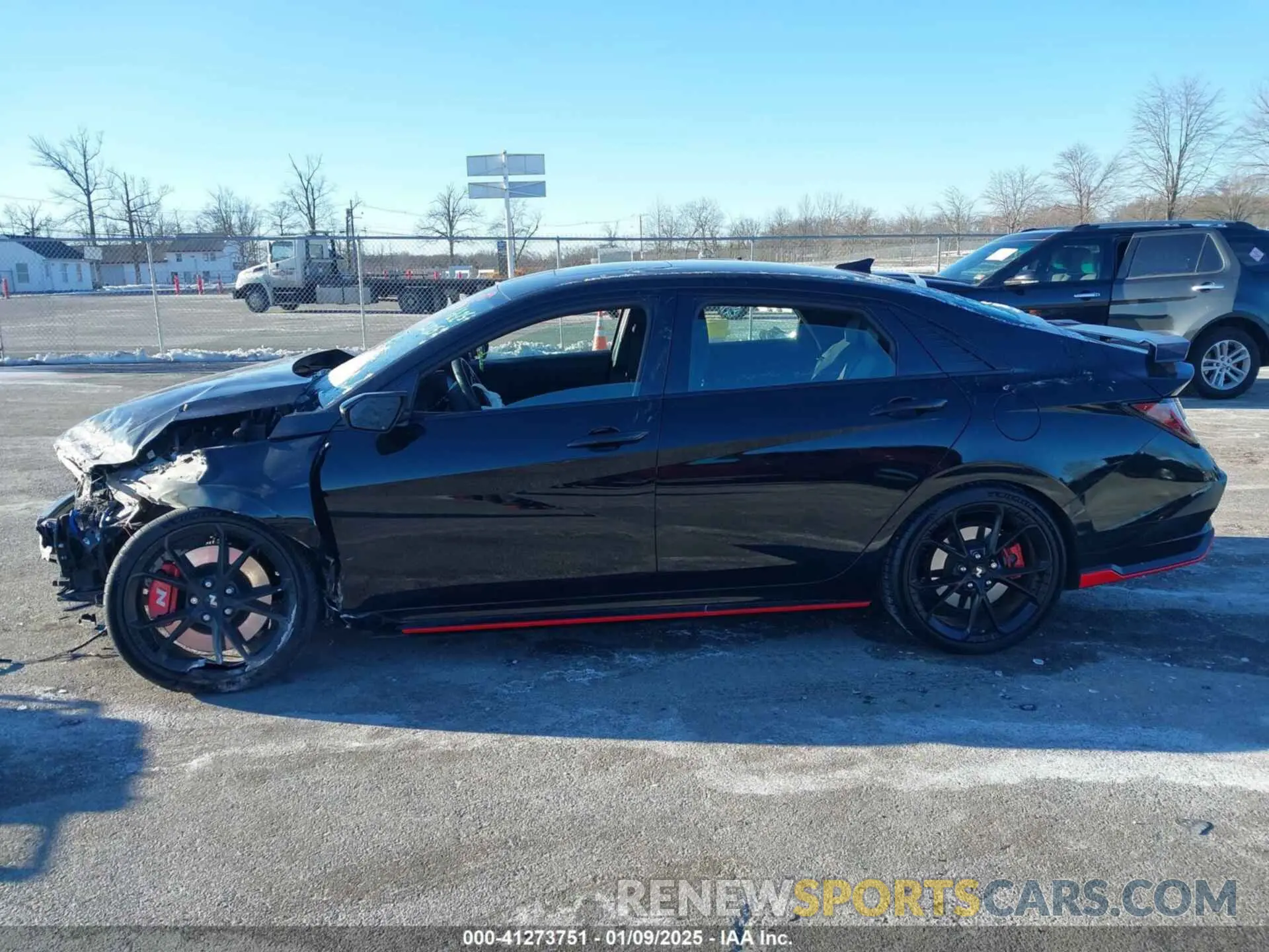 14 fotografías del automóvil dañado KMHLW4DK9RU022725 HYUNDAI ELANTRA N 2024
