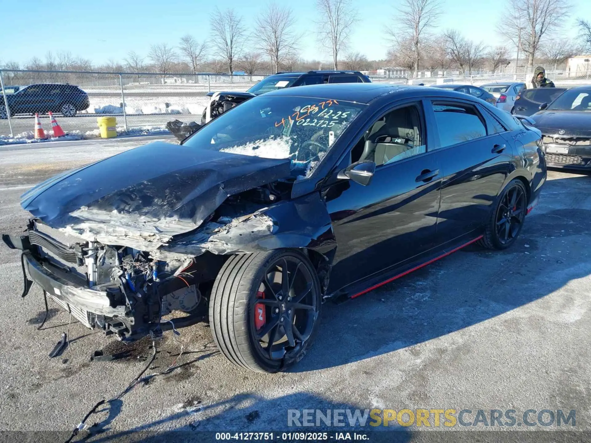 2 fotografías del automóvil dañado KMHLW4DK9RU022725 HYUNDAI ELANTRA N 2024