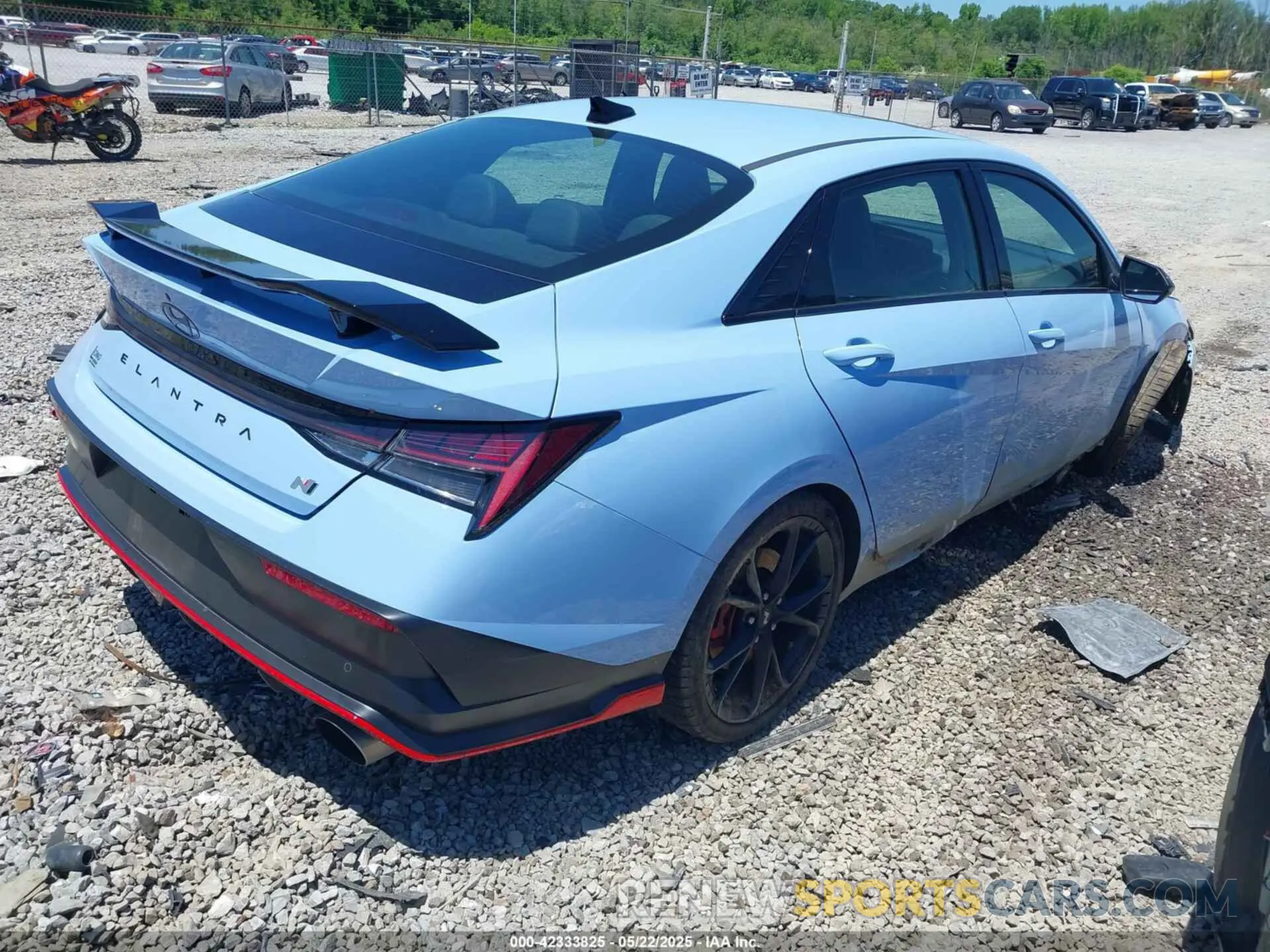 4 fotografías del automóvil dañado KMHLW4DK2SU024872 HYUNDAI ELANTRA N 2025