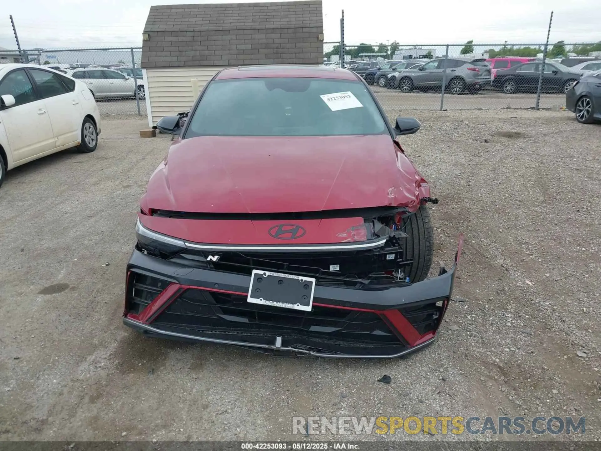 13 fotografías del automóvil dañado KMHLW4DK4SU026154 HYUNDAI ELANTRA N 2025