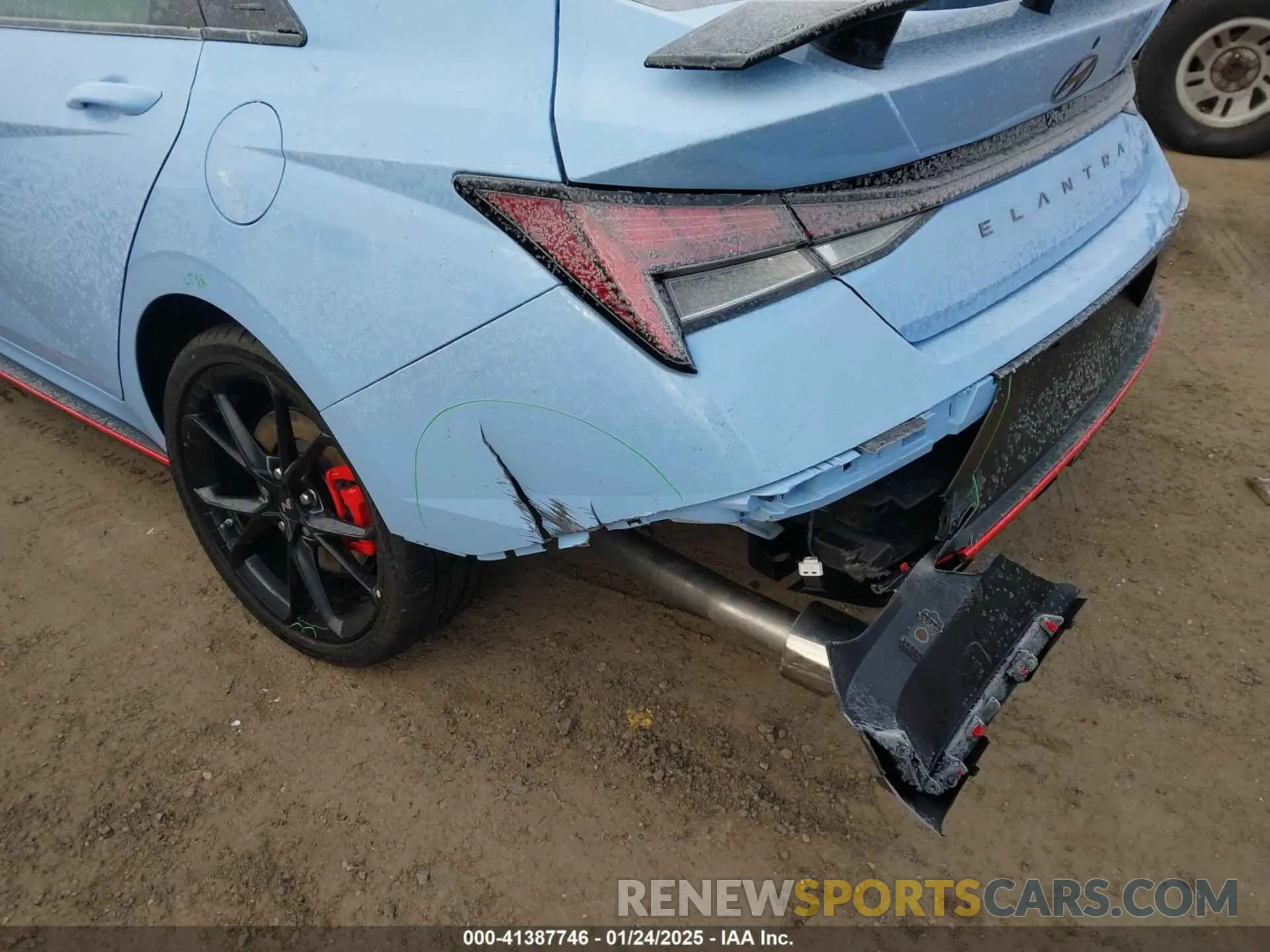 6 fotografías del automóvil dañado KMHLW4DK5SU025093 HYUNDAI ELANTRA N 2025