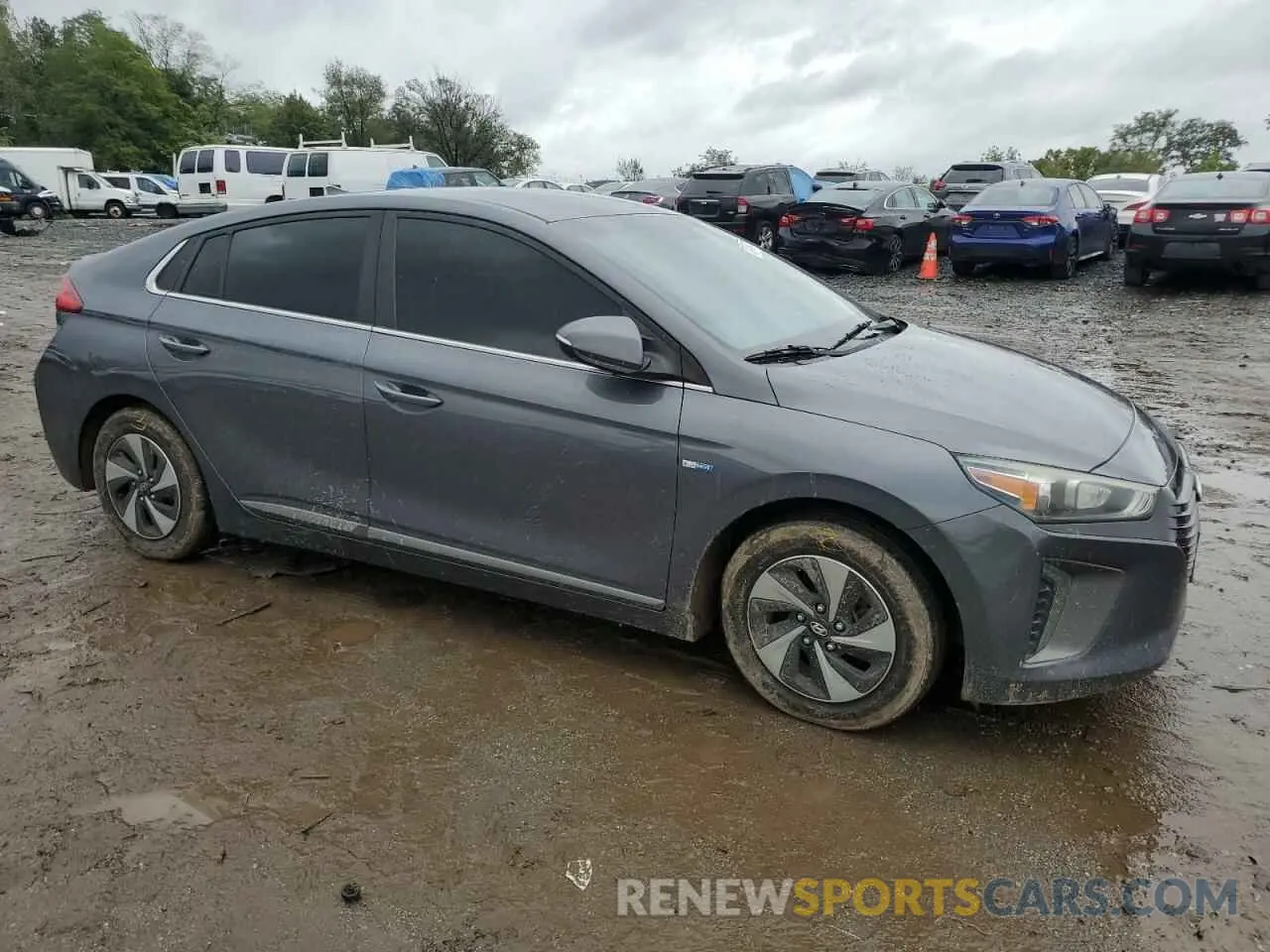 4 fotografías del automóvil dañado KMHC75LC4HU020456 HYUNDAI IONIQ 2017